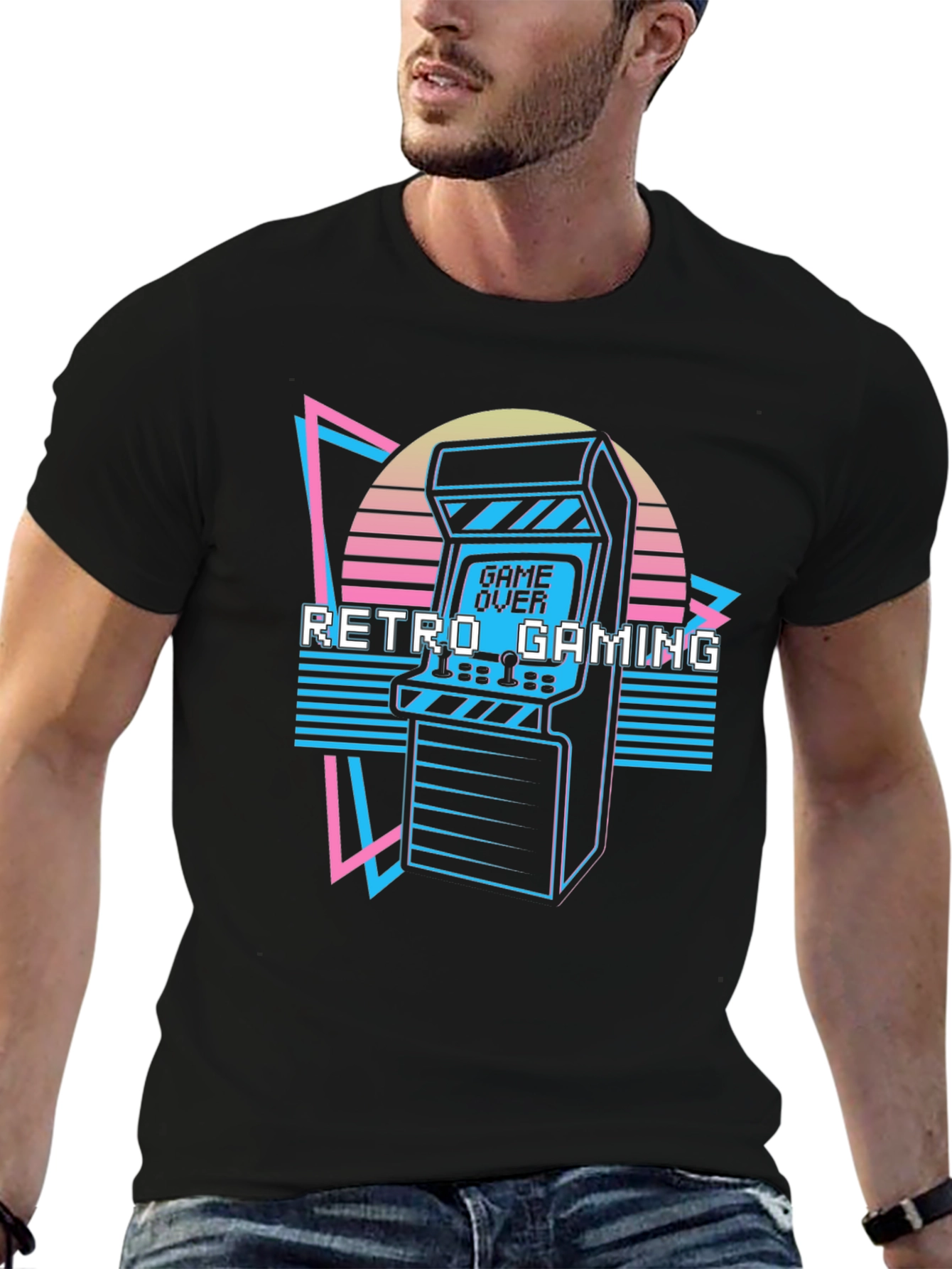 Retro Gaming Arcade T-Shirt - 80s Style Graphic Tee