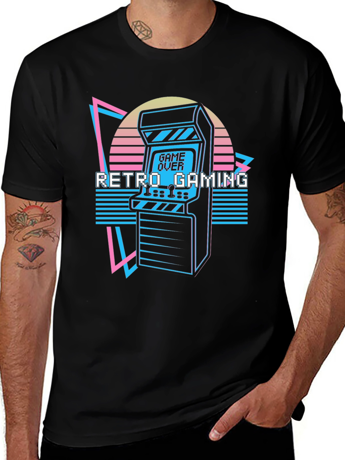 Retro Gaming Arcade T-Shirt - 80s Style Graphic Tee