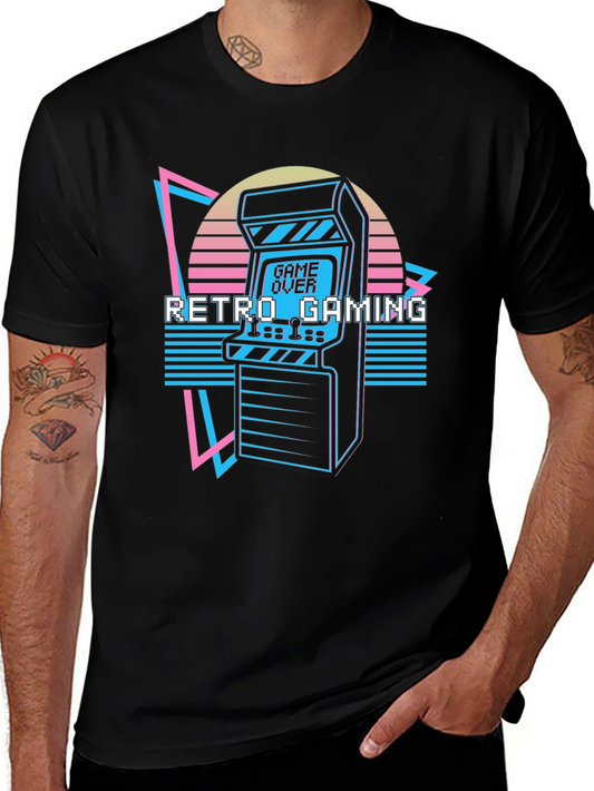 Retro Gaming Arcade T-Shirt - 80s Style Graphic Tee