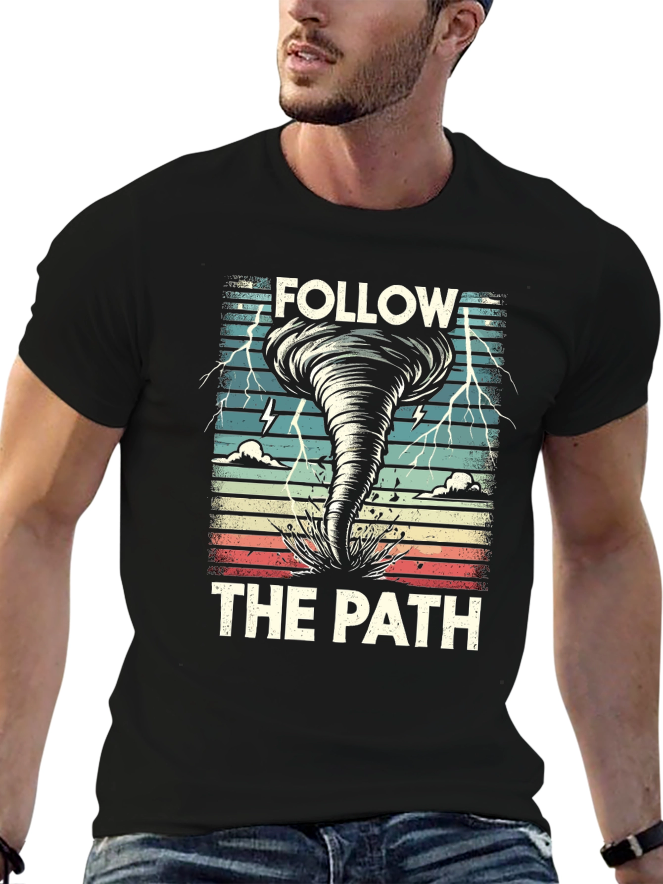 Follow the Path Tornado Graphic T-Shirt