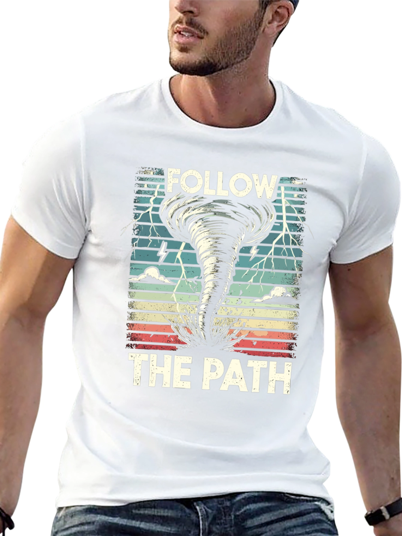 Follow the Path Tornado Graphic T-Shirt
