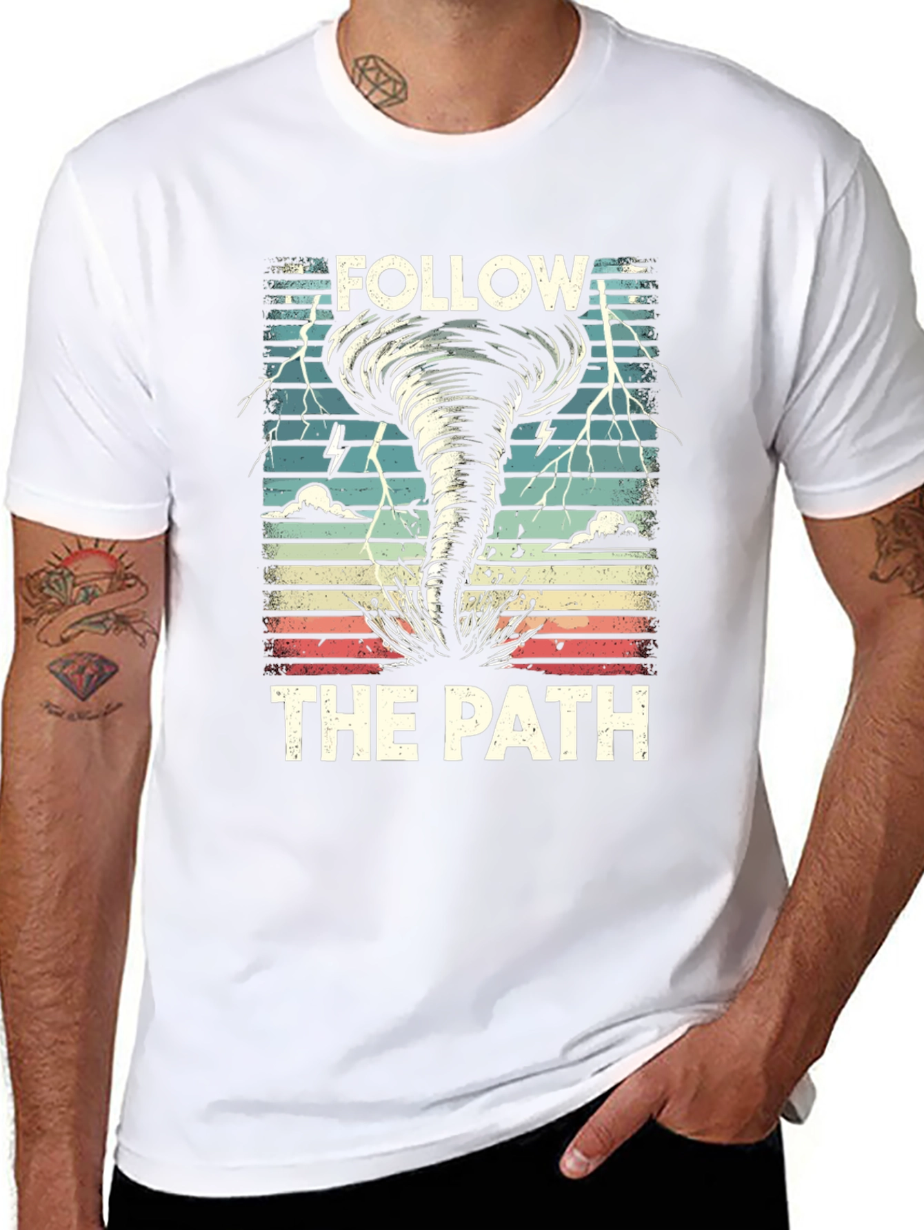 Follow the Path Tornado Graphic T-Shirt