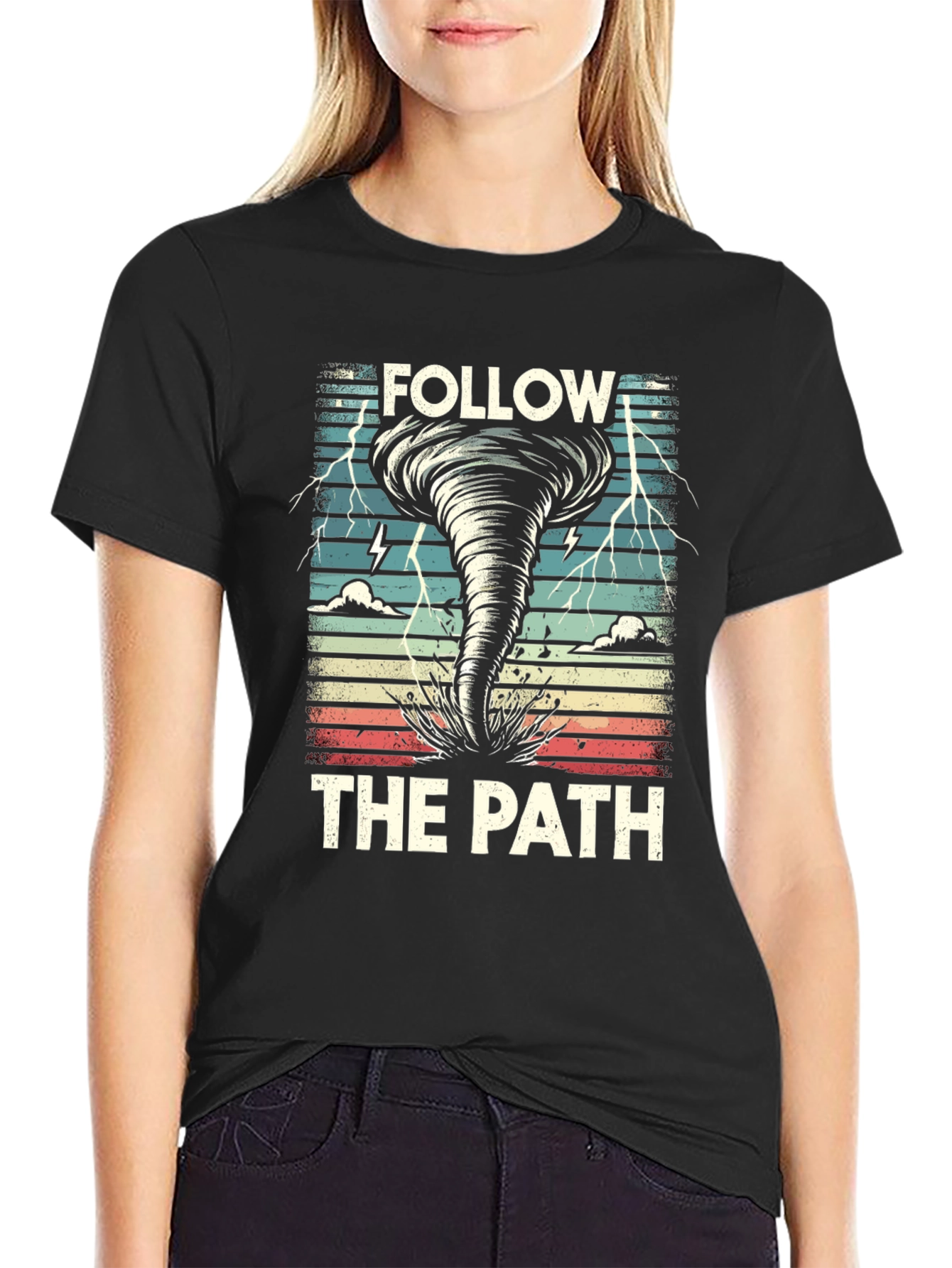 Follow the Path Tornado Graphic T-Shirt