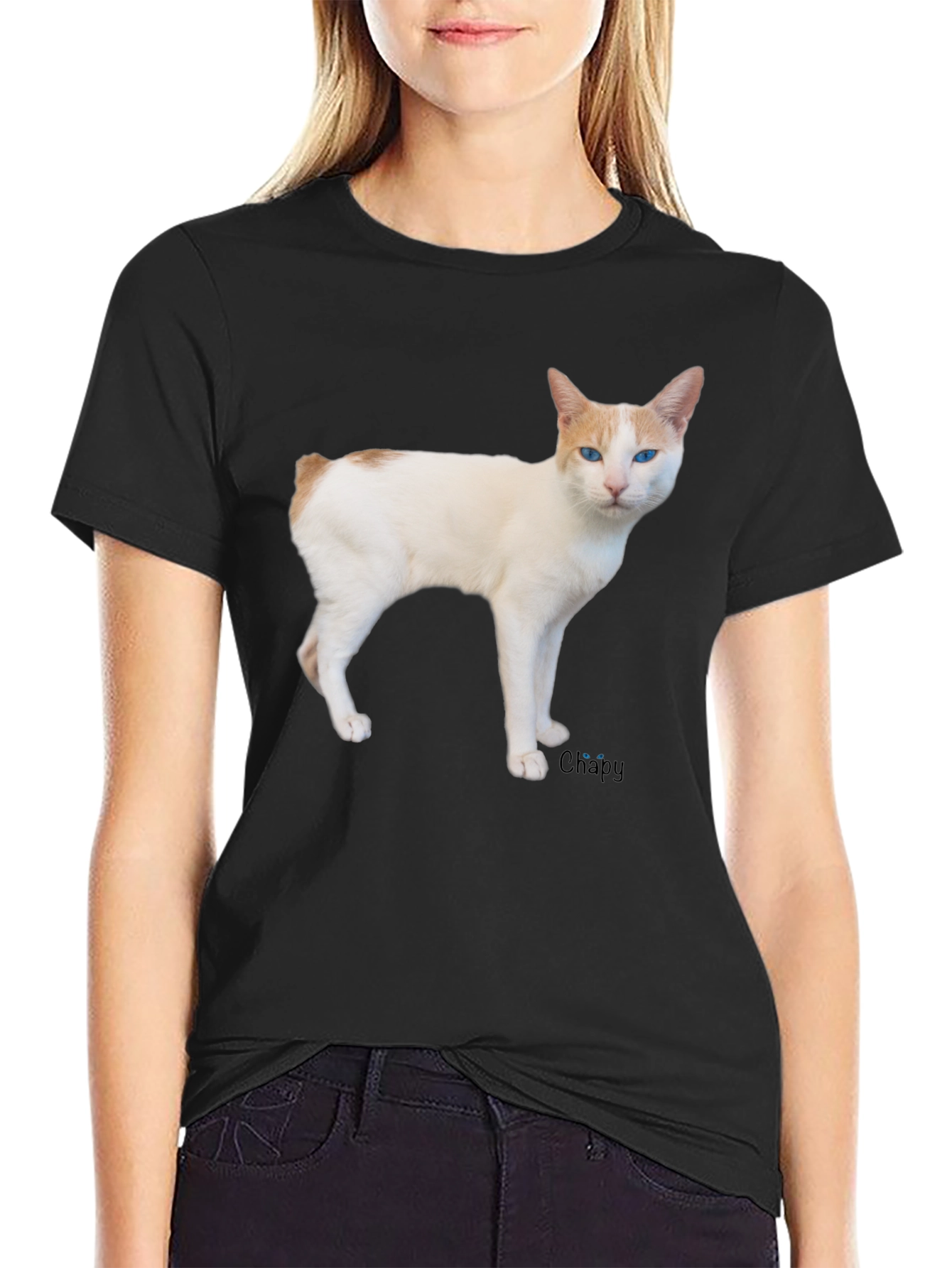 Cool Cat T-Shirt - Casual Black Tee