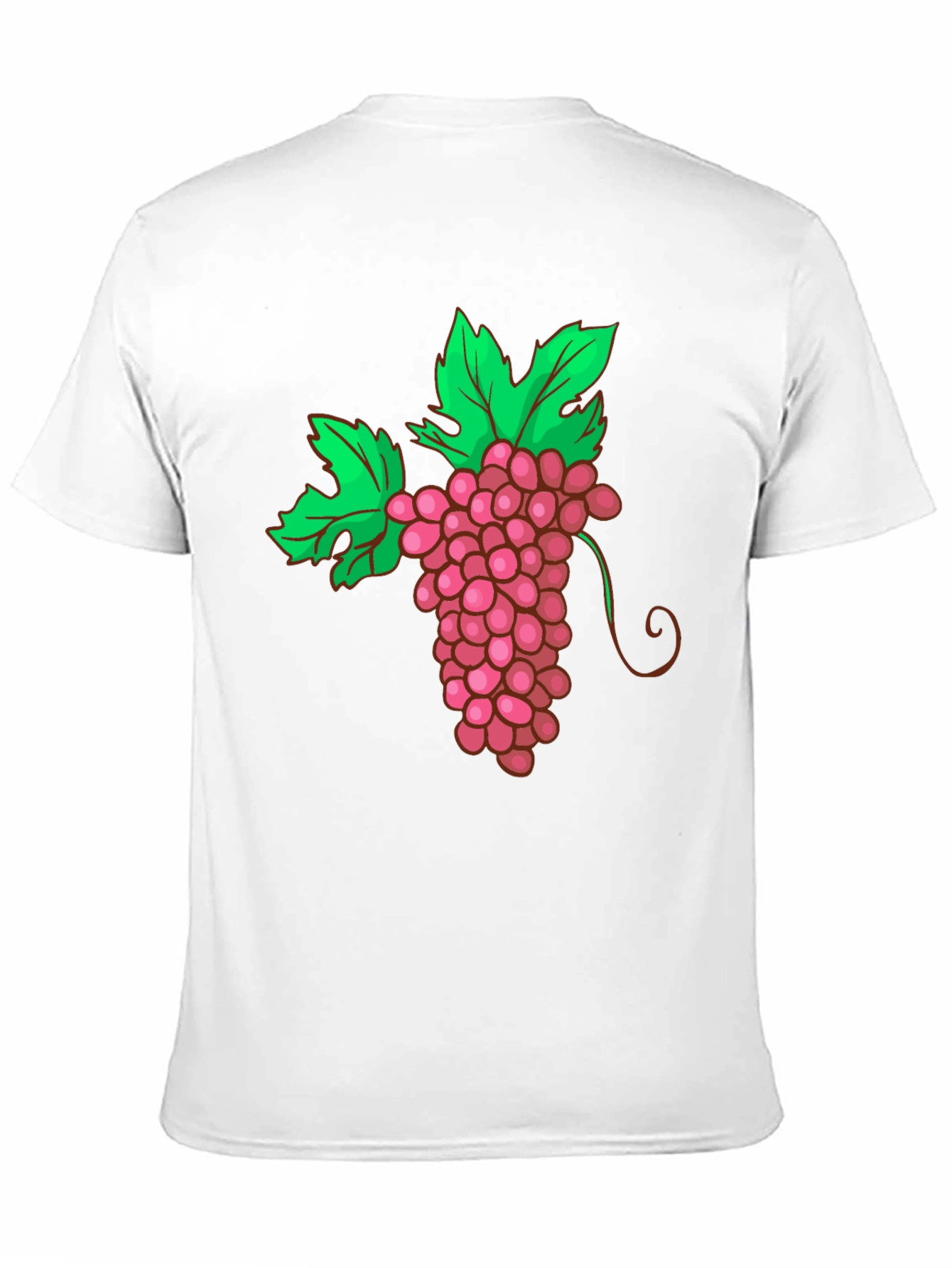 Grape Graphic Tee - Black Cotton Blend T-Shirt
