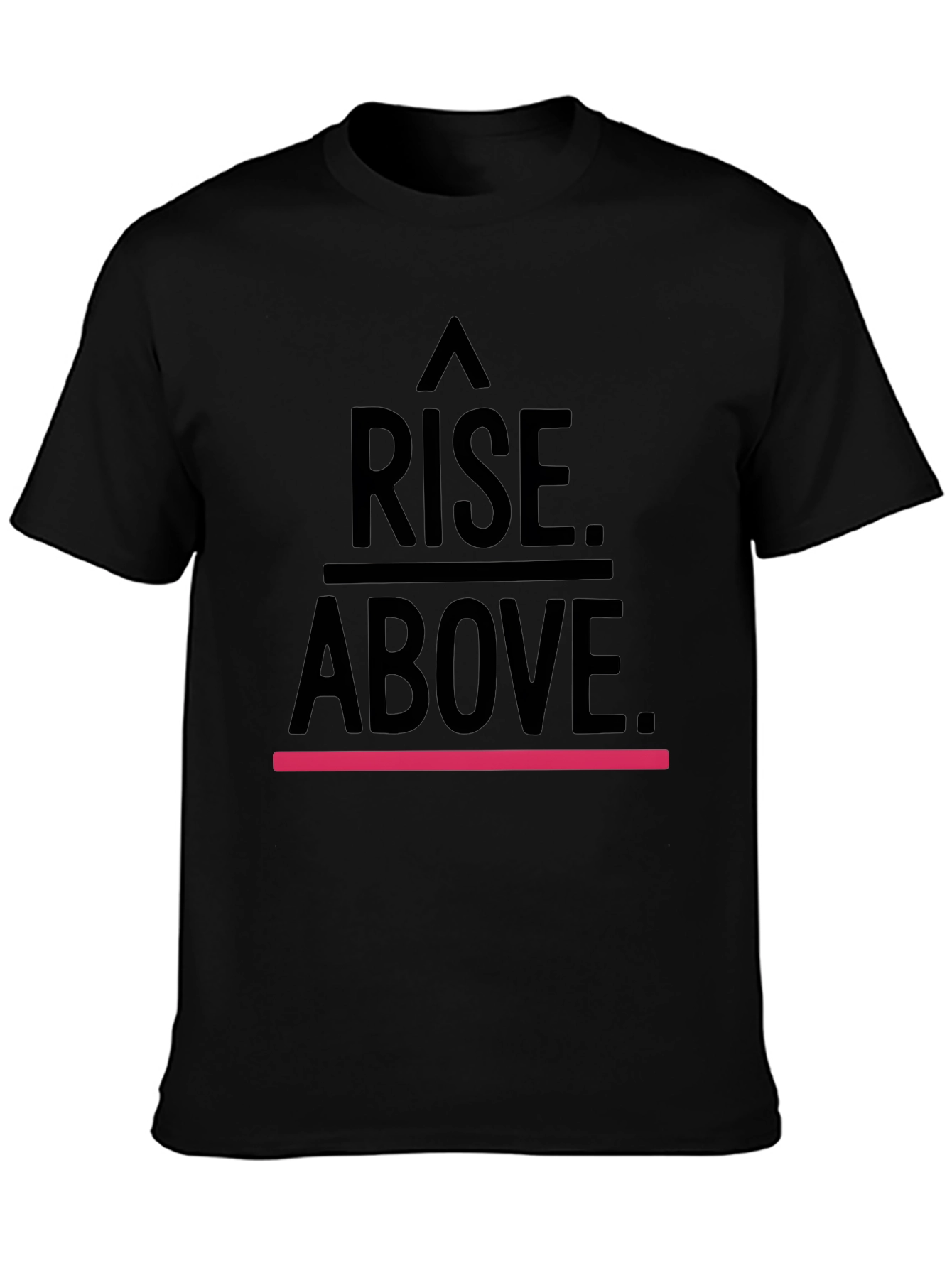 Rise Above Black Graphic T-Shirt