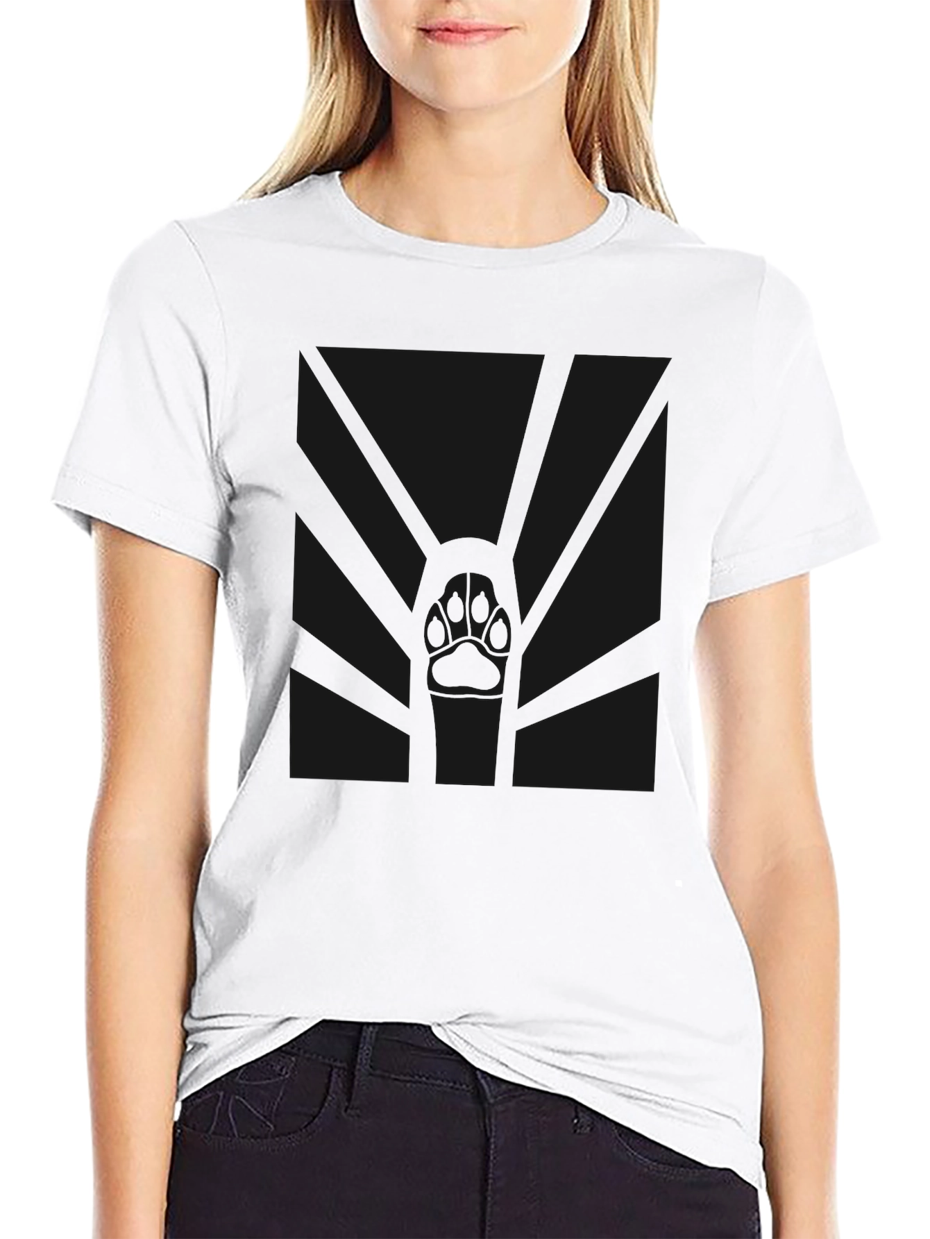 Mens Classic Black Crew Neck T-Shirt