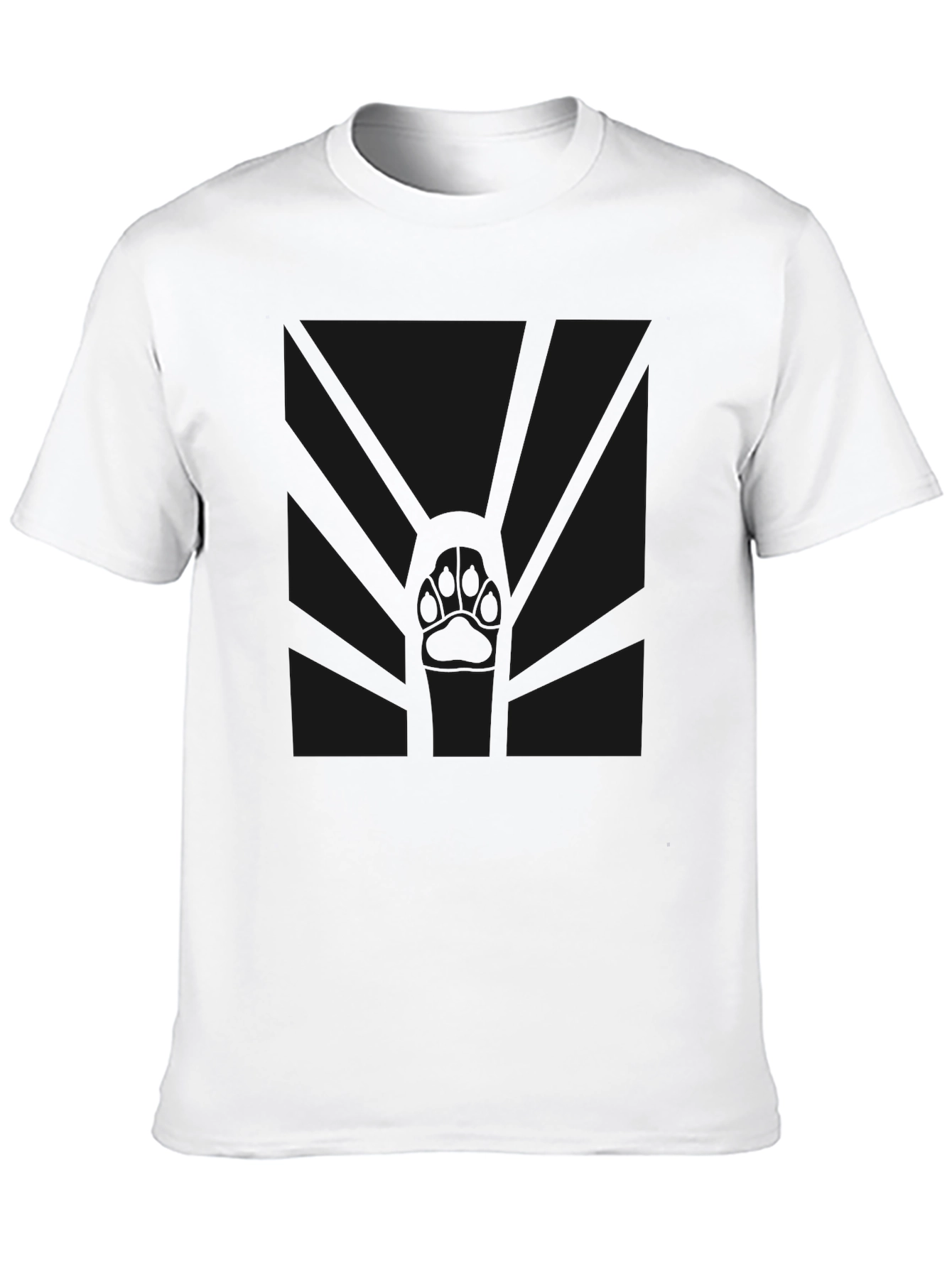 Mens Classic Black Crew Neck T-Shirt