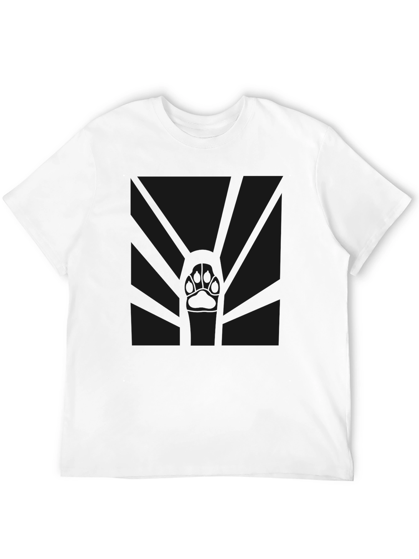 Mens Classic Black Crew Neck T-Shirt