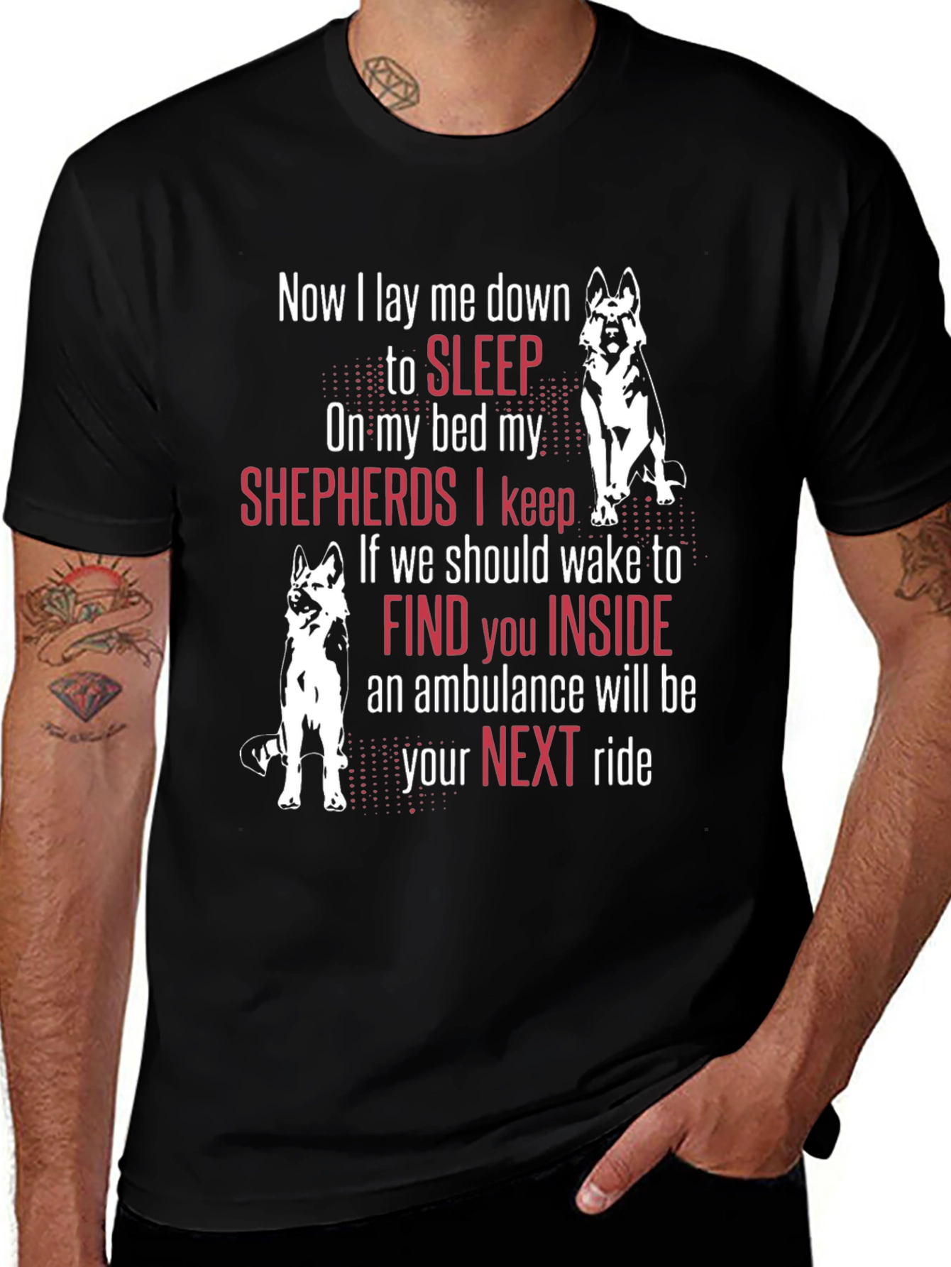 German Shepherd T-Shirt - Protective Dogs Graphic Tee