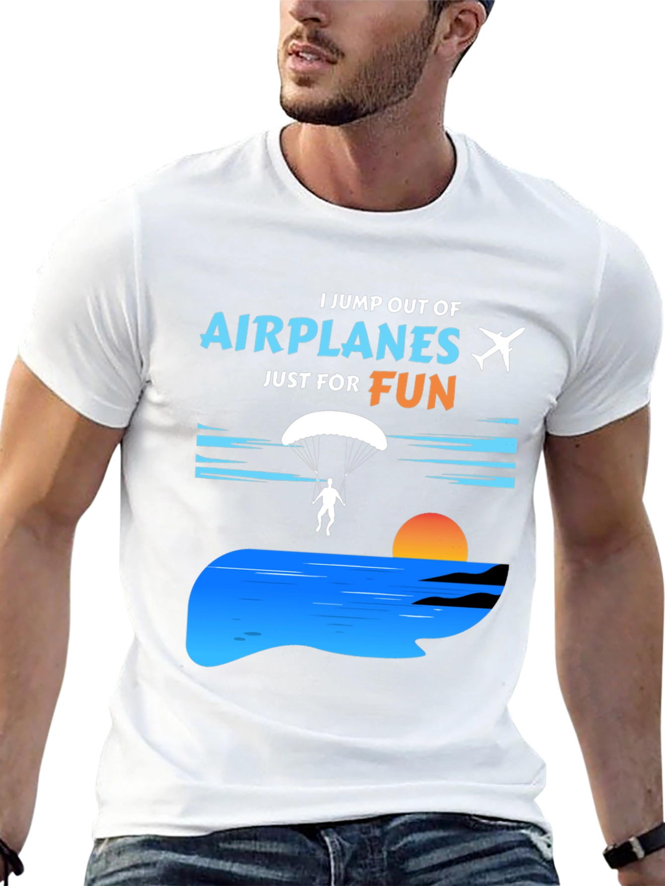 Skydiving Fun T-Shirt - Airplane Jumper