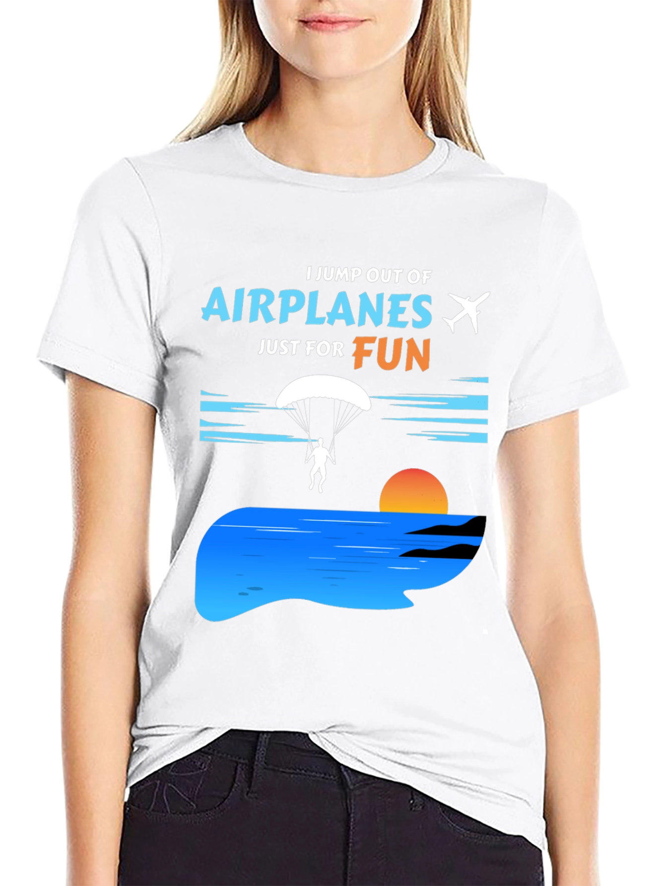 Skydiving Fun T-Shirt - Airplane Jumper