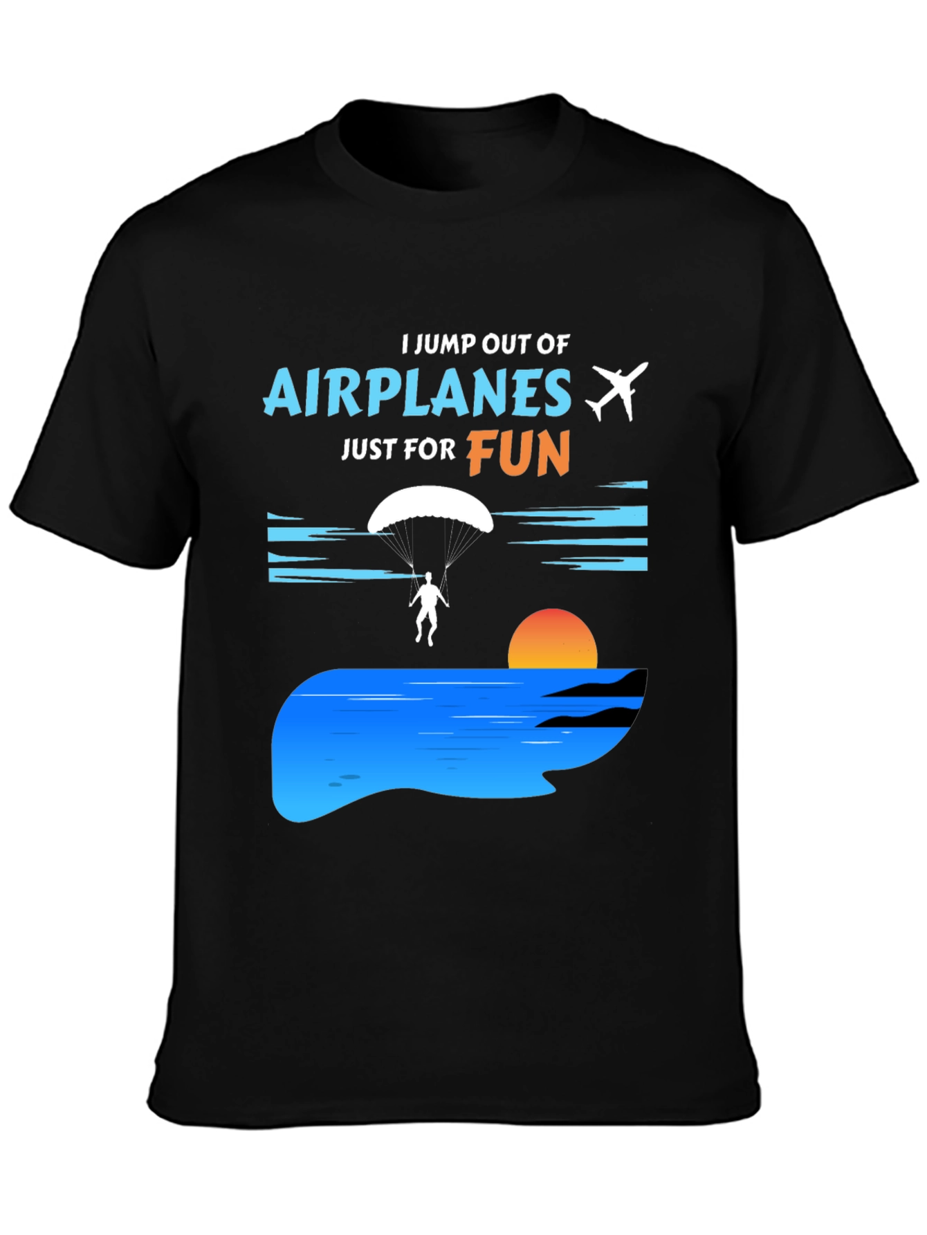 Skydiving Fun T-Shirt - Airplane Jumper