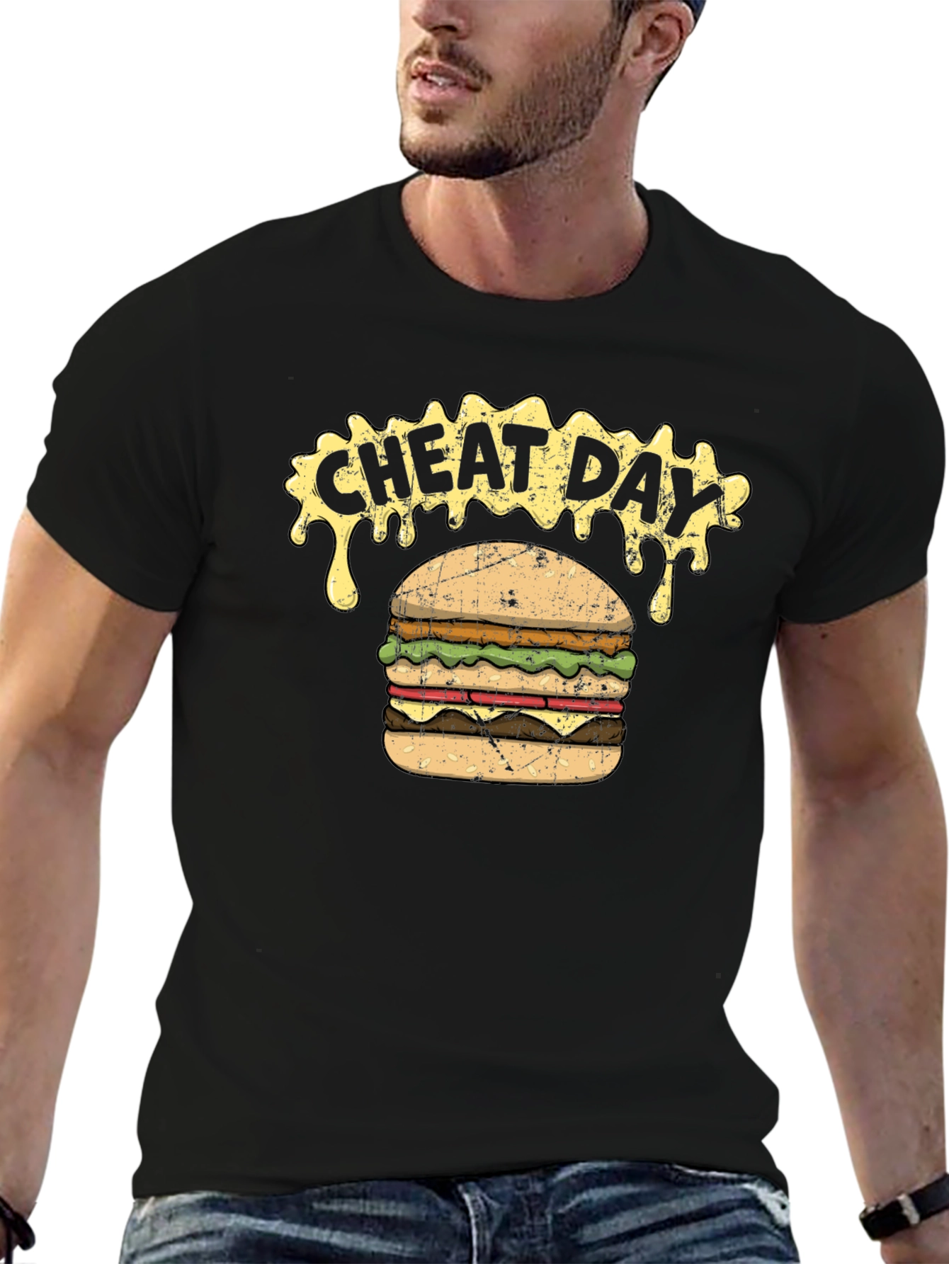 Cheat Day Burger Graphic T-Shirt