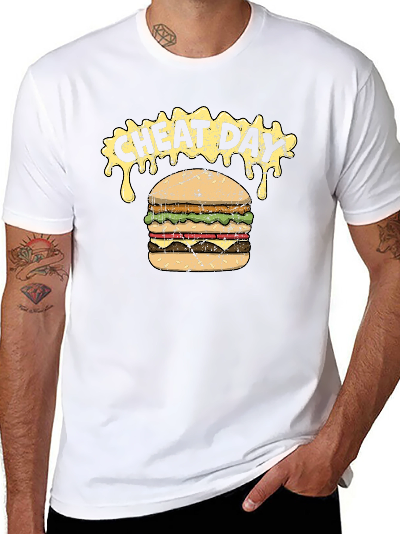 Cheat Day Burger Graphic T-Shirt