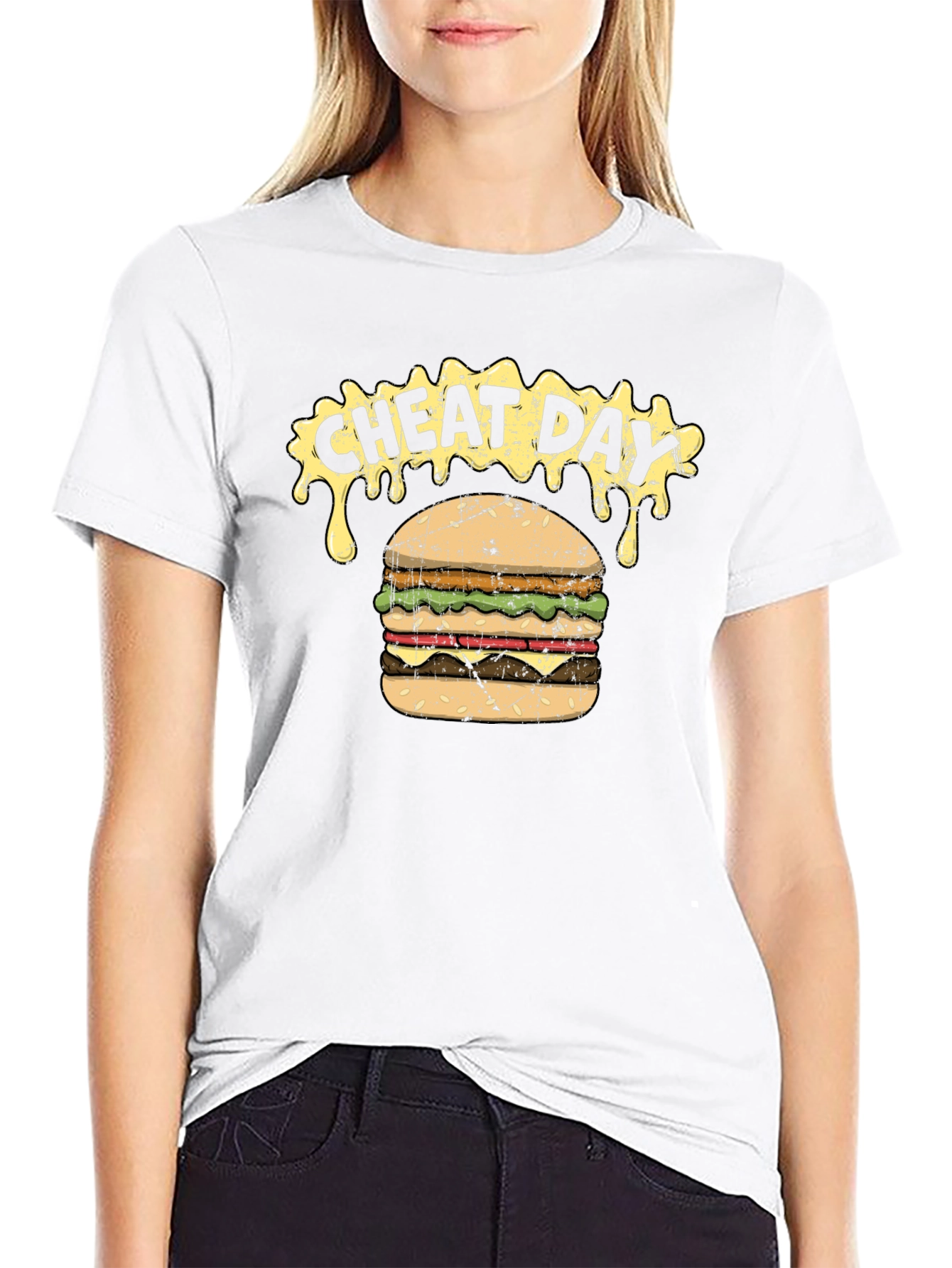 Cheat Day Burger Graphic T-Shirt