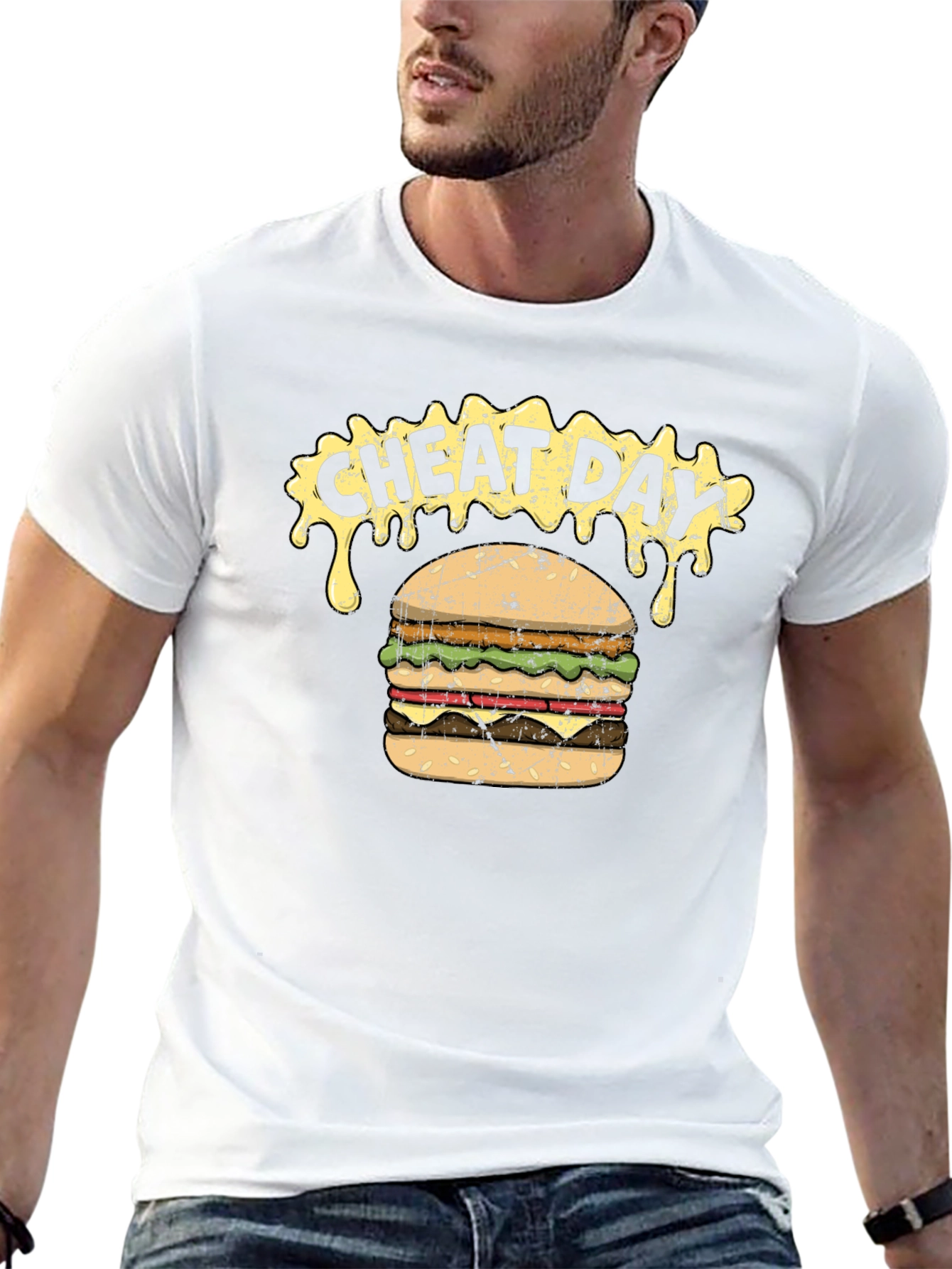Cheat Day Burger Graphic T-Shirt