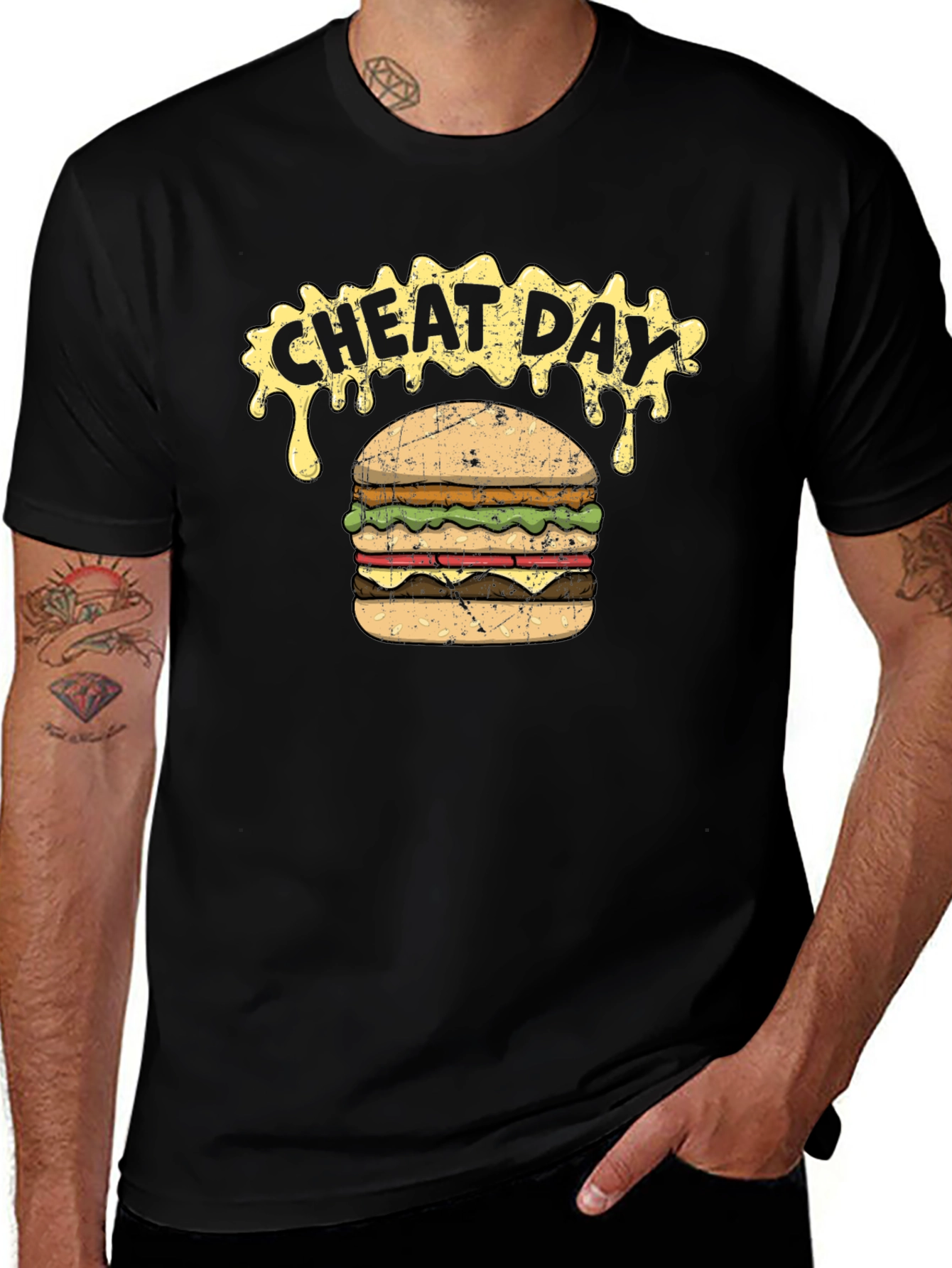 Cheat Day Burger Graphic T-Shirt