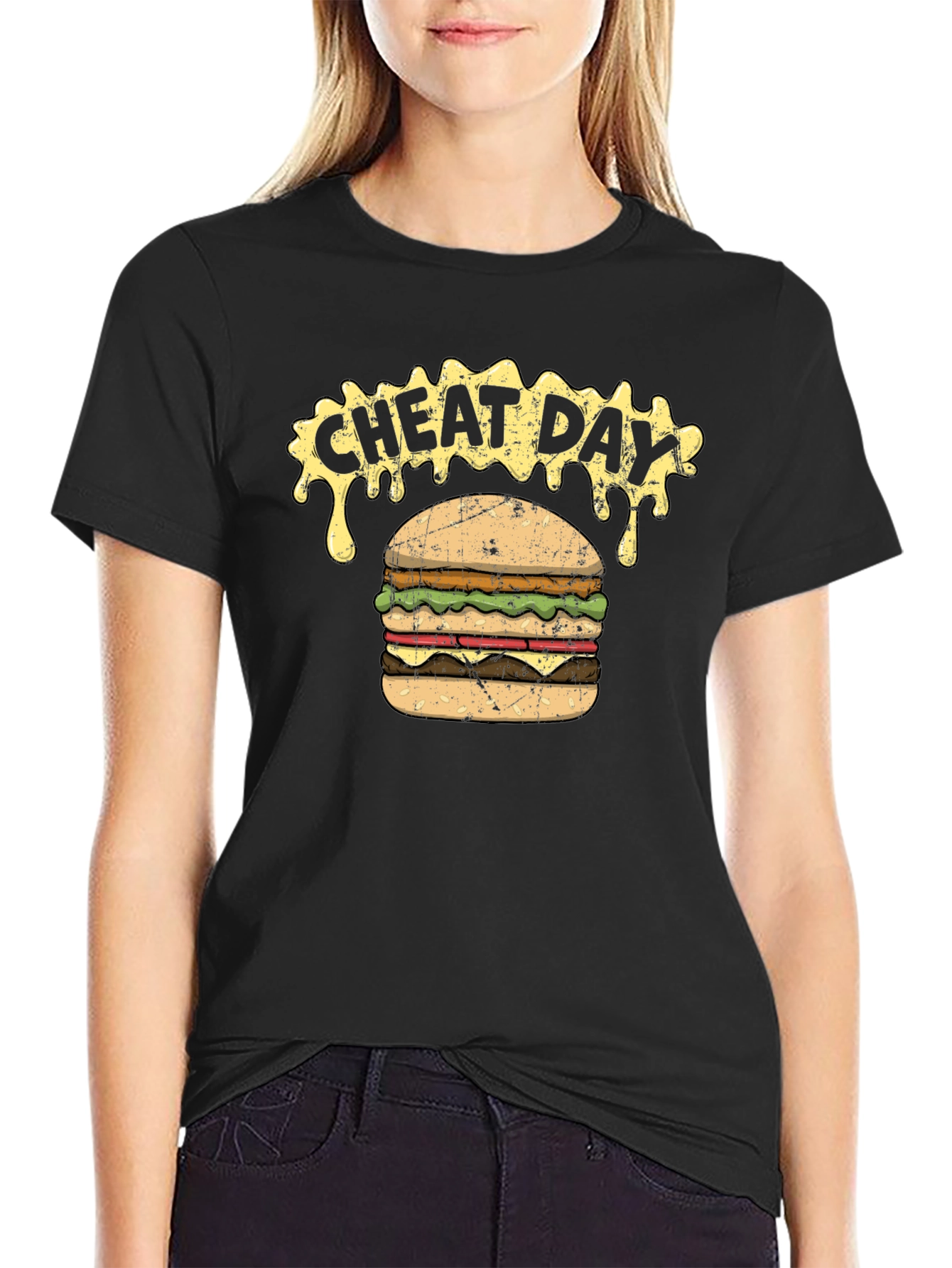 Cheat Day Burger Graphic T-Shirt