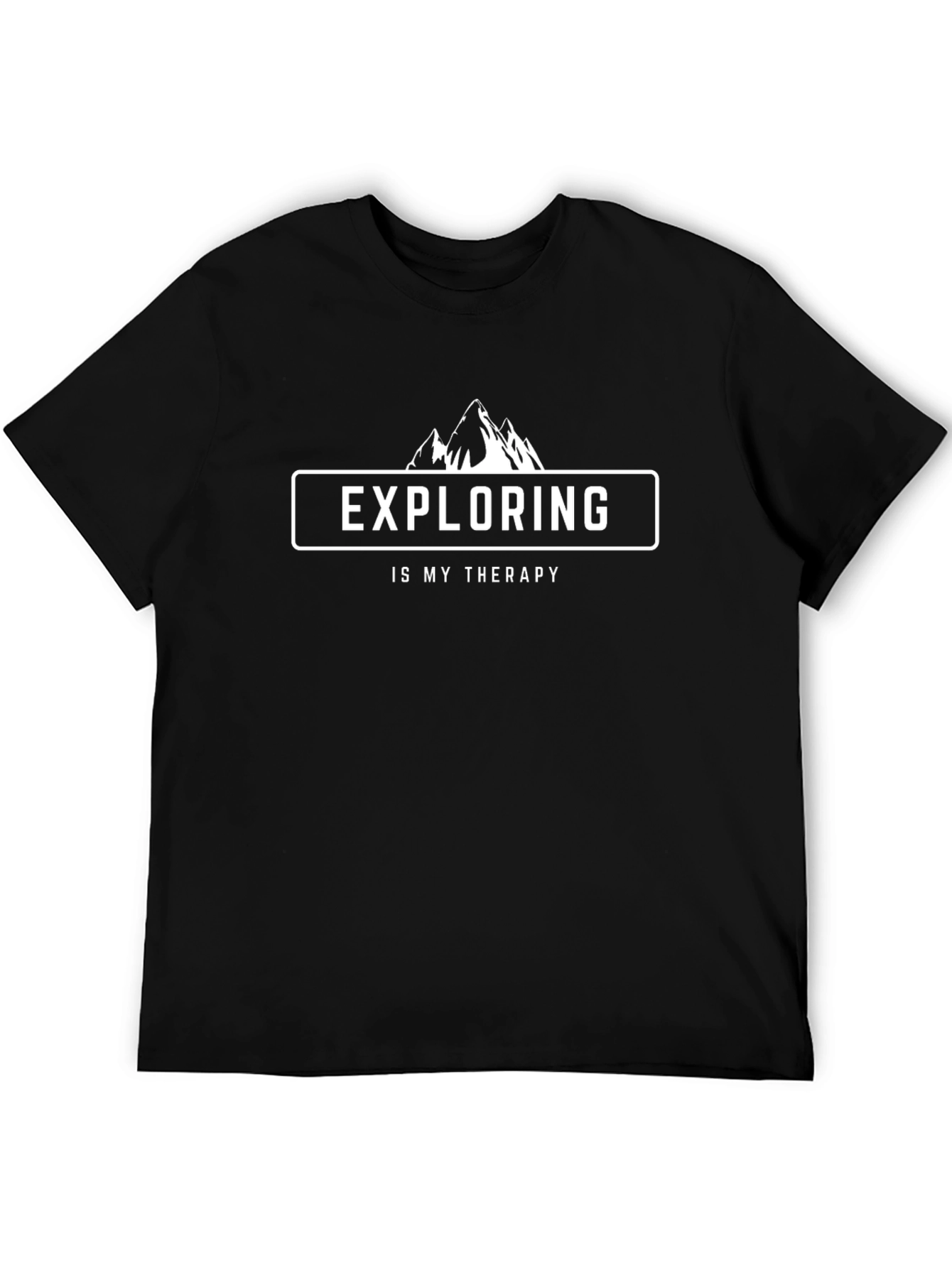 Exploring Is My Therapy Black Graphic T-Shirt