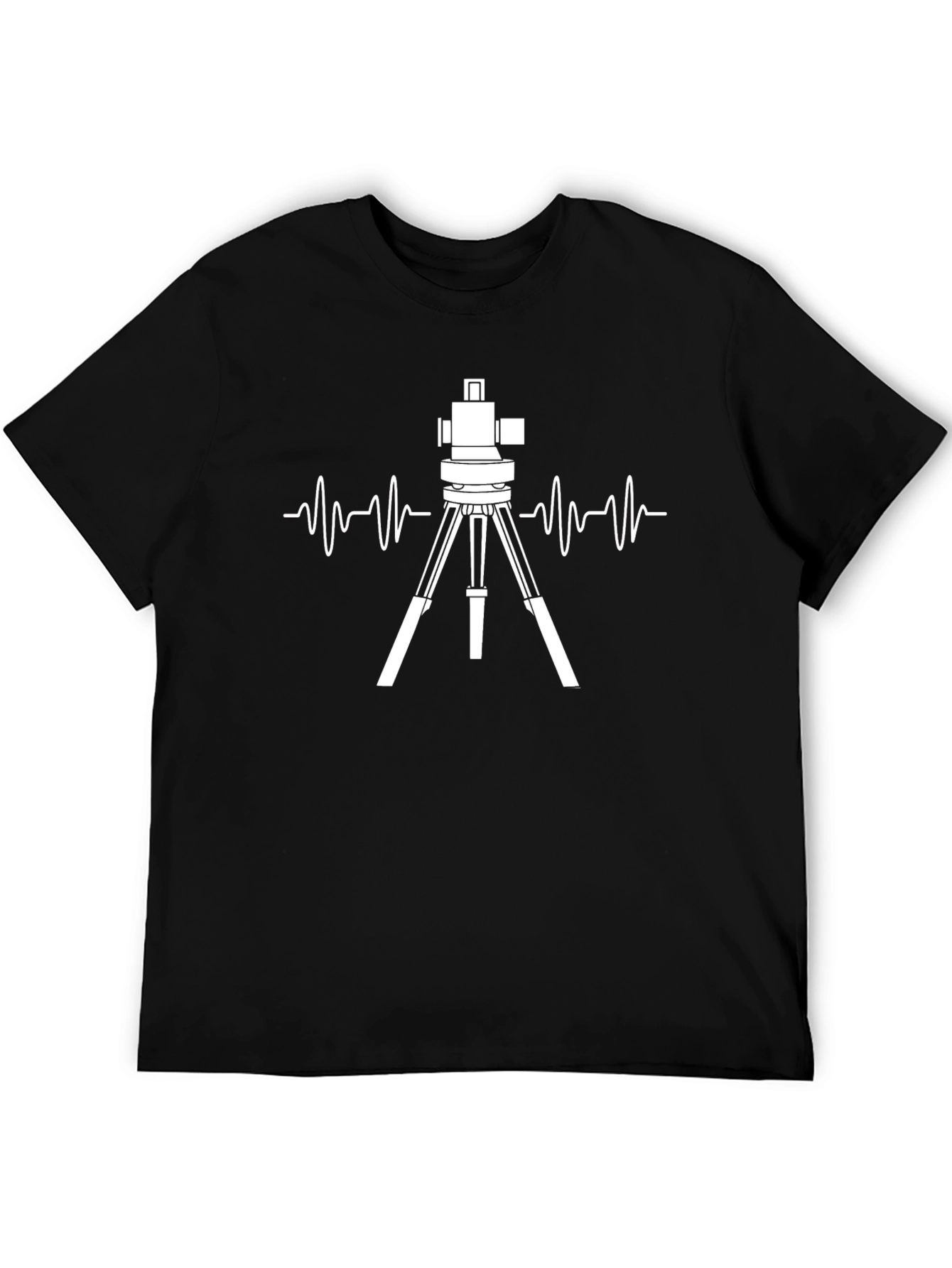 Surveyor Heartbeat T-Shirt - Black