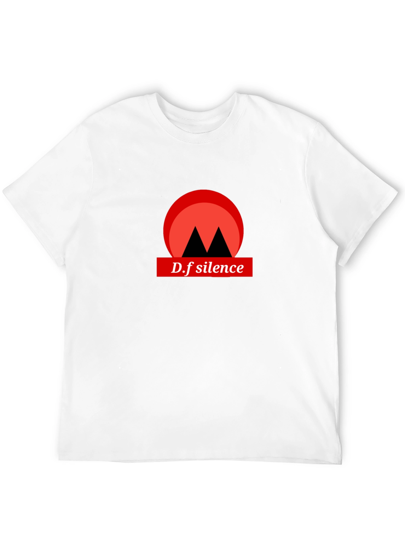 D.f silence graphic tee black shirt