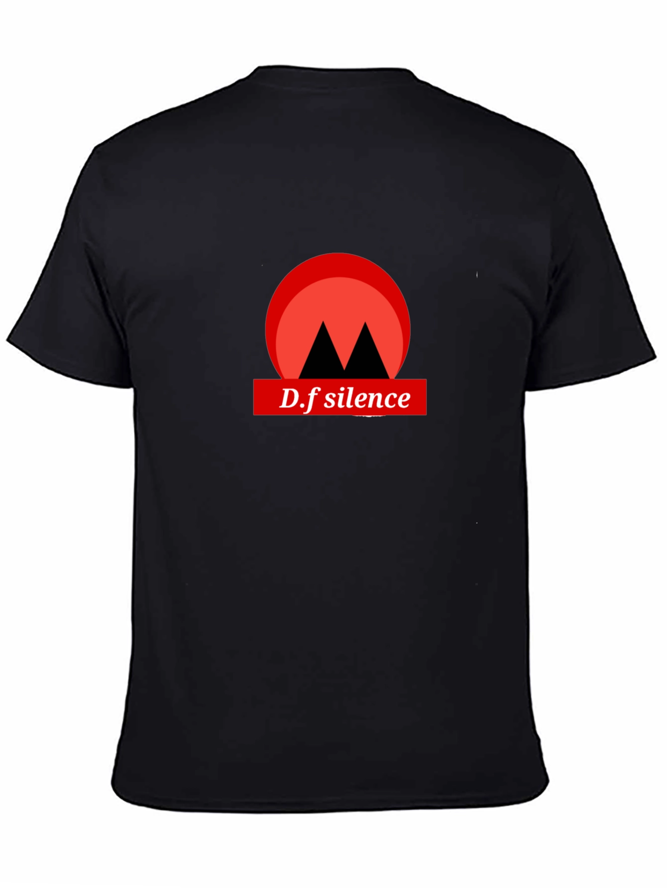 D.f silence graphic tee black shirt