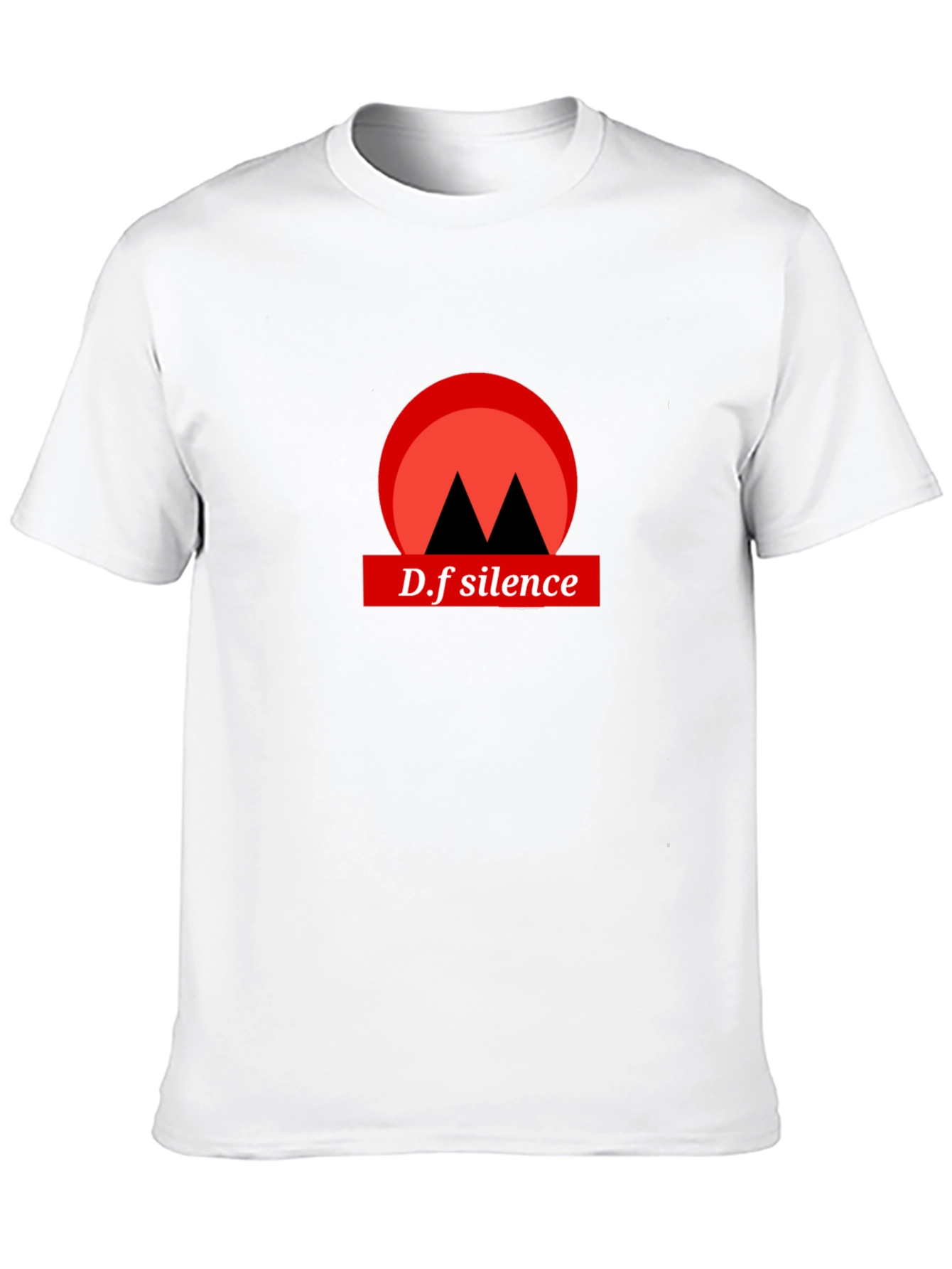 D.f silence graphic tee black shirt