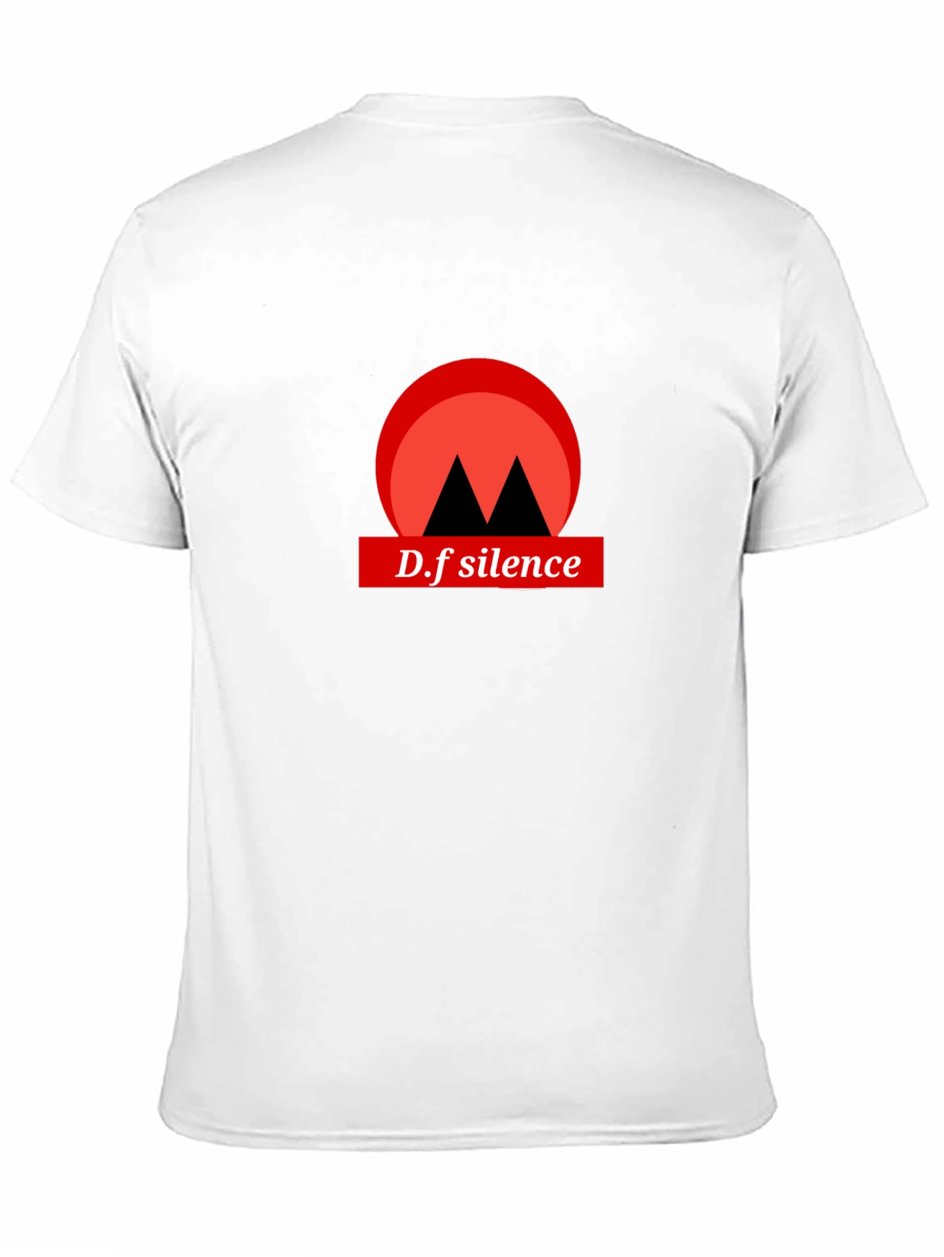 D.f silence graphic tee black shirt