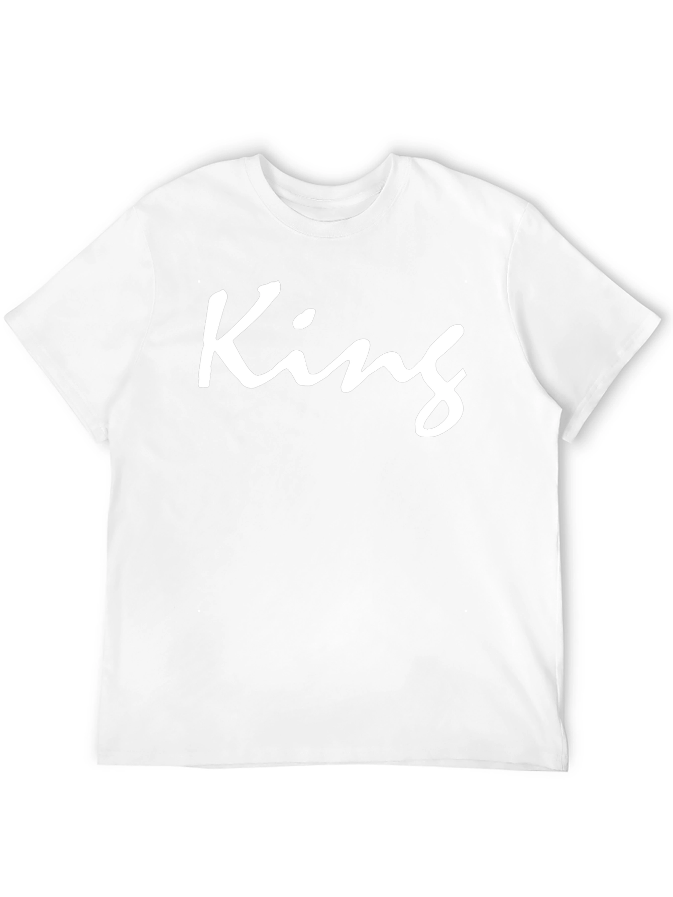 King T-Shirt - Black Crew Neck Graphic Tee