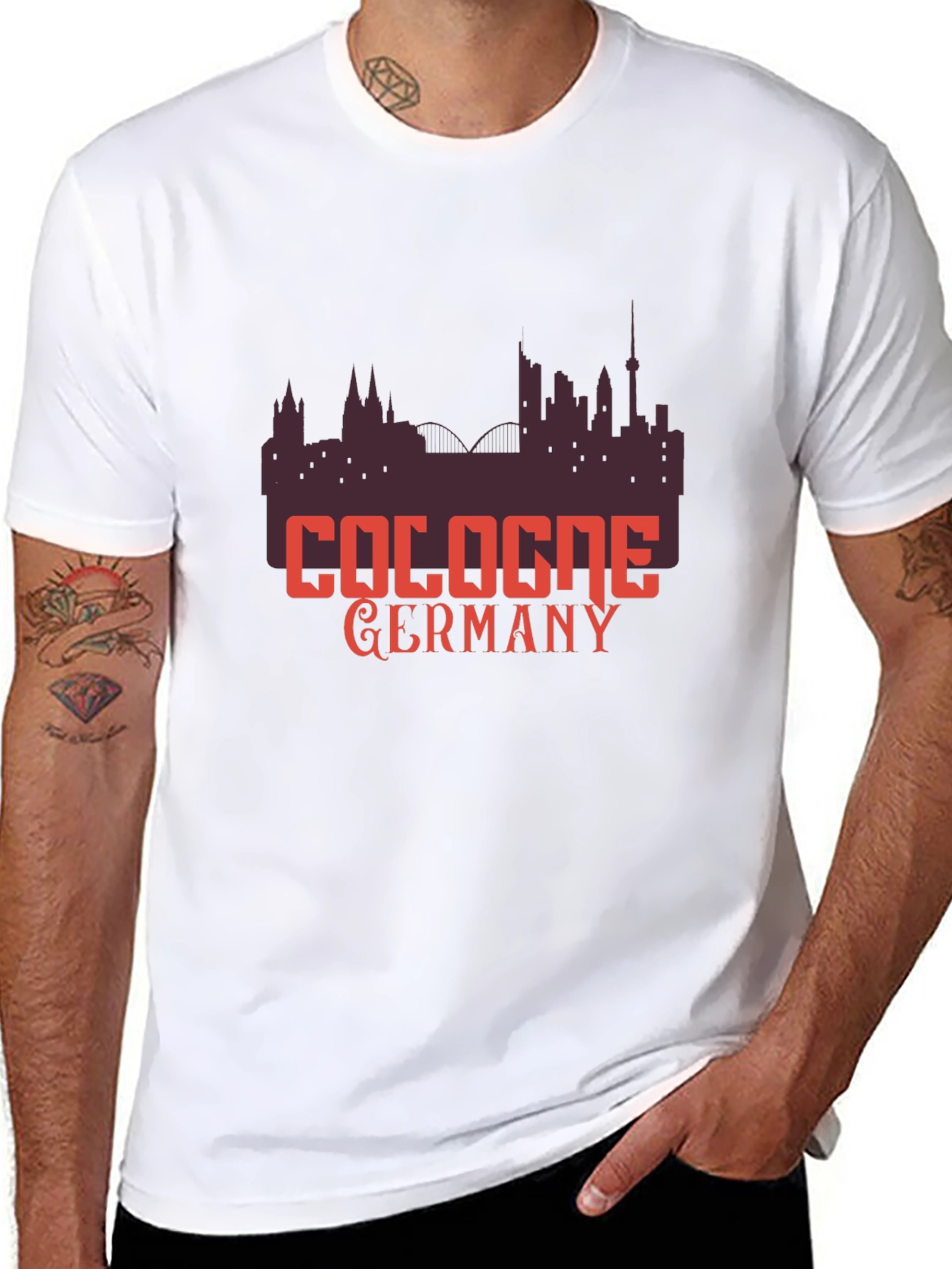 Cologne Germany Skyline Graphic T-Shirt