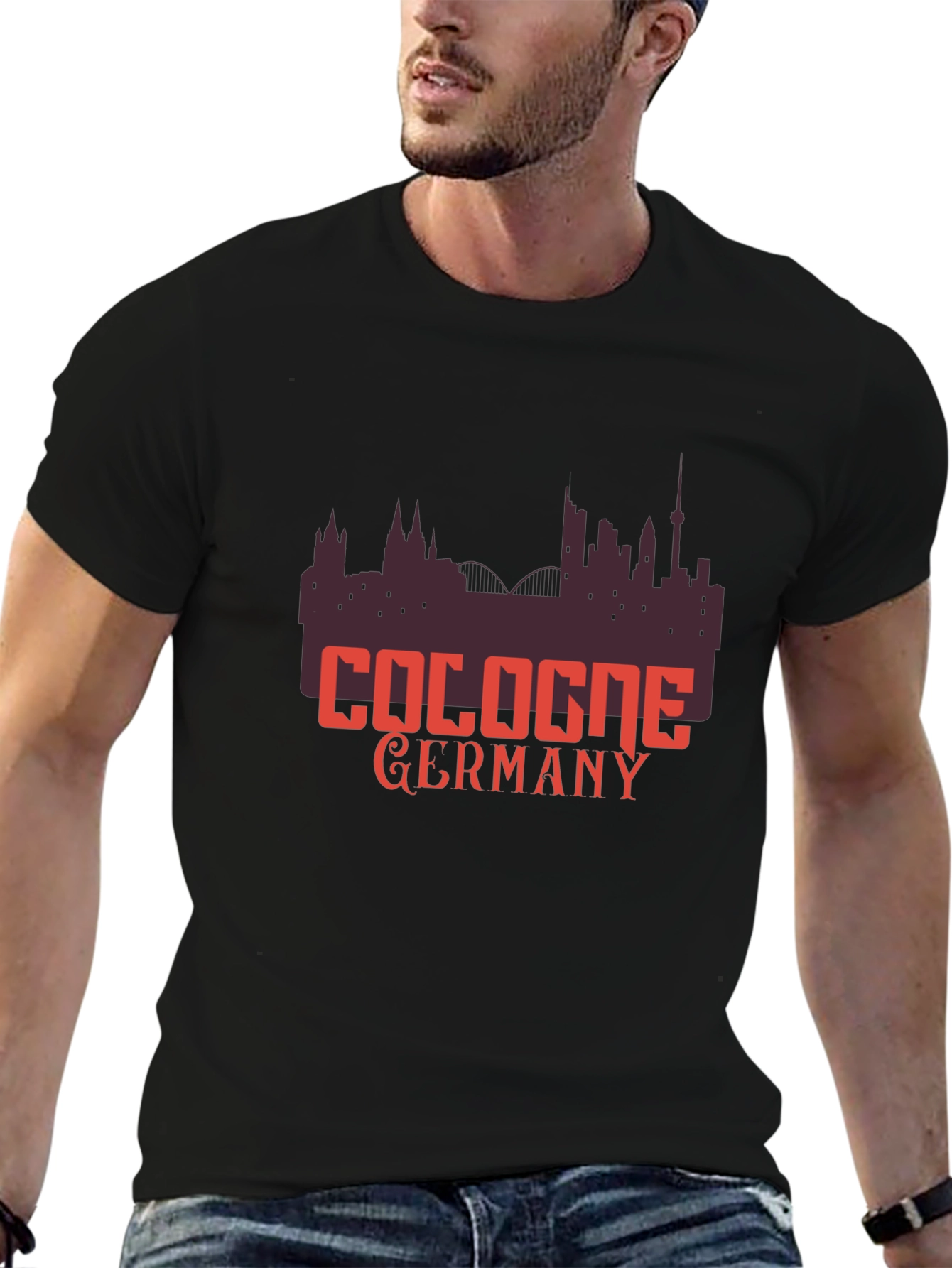 Cologne Germany Skyline Graphic T-Shirt