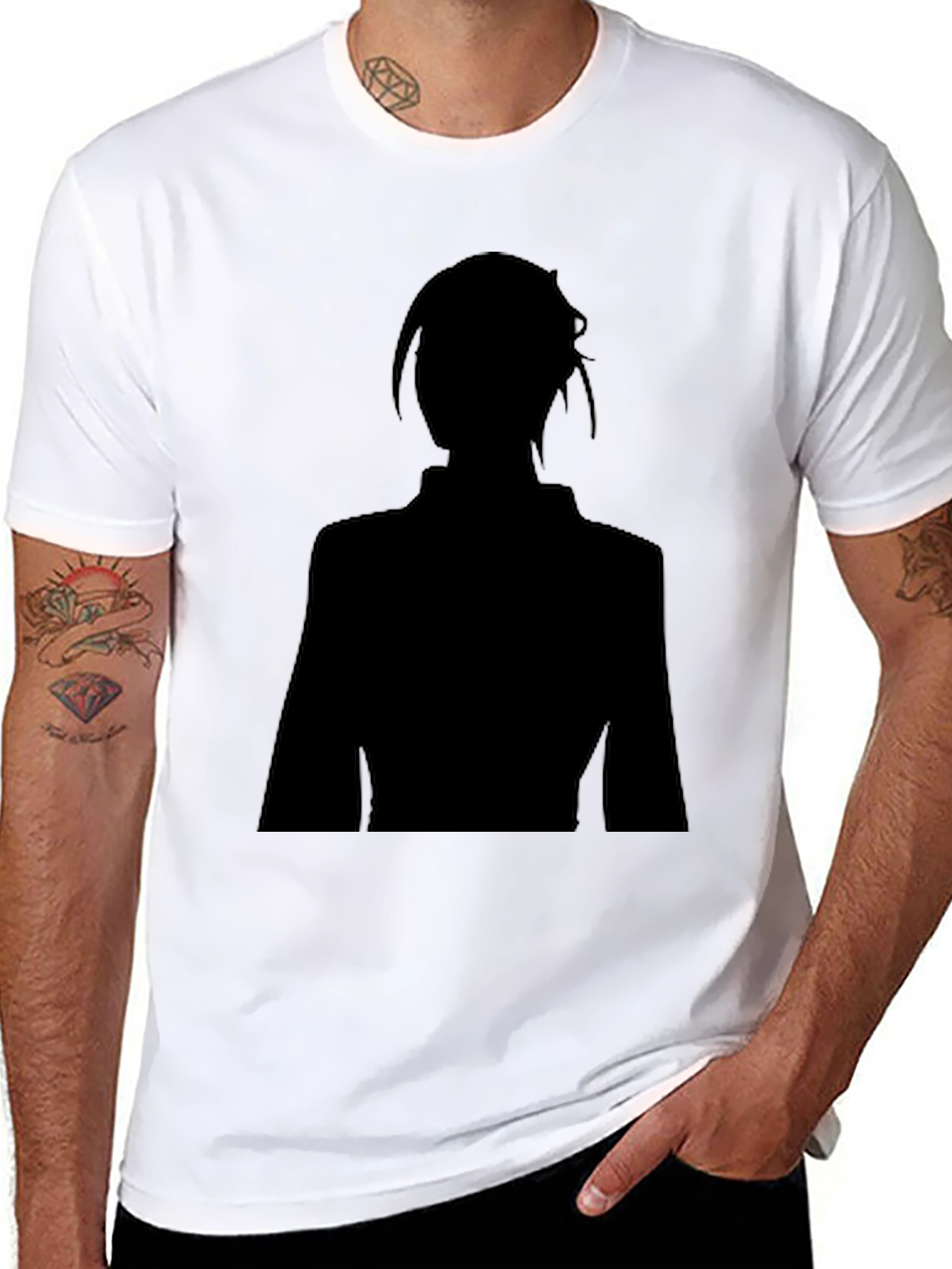 Silhouette Graphic Black T-Shirt