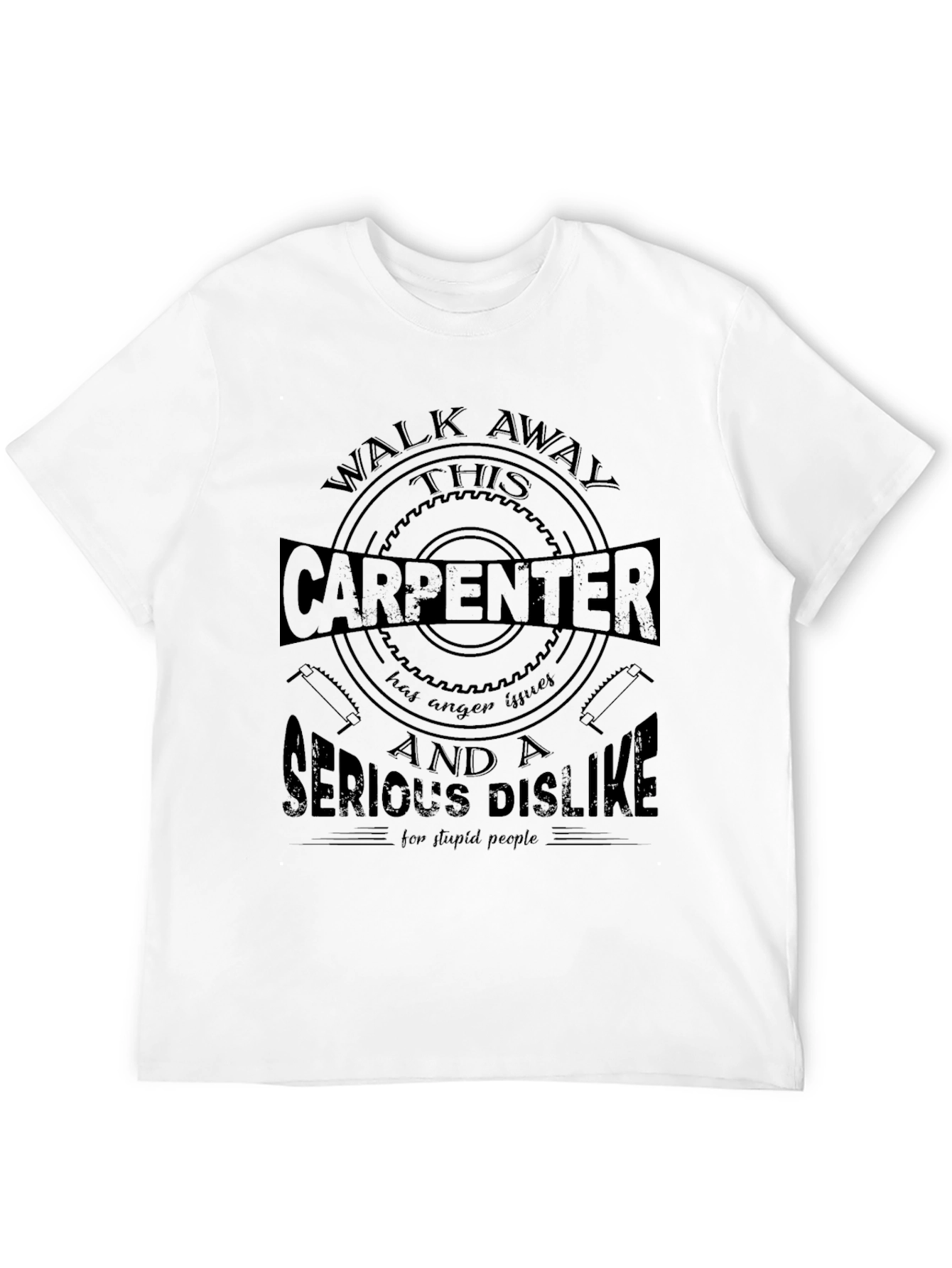 Carpenter Anger Issues Graphic Tee - Black Cotton Blend