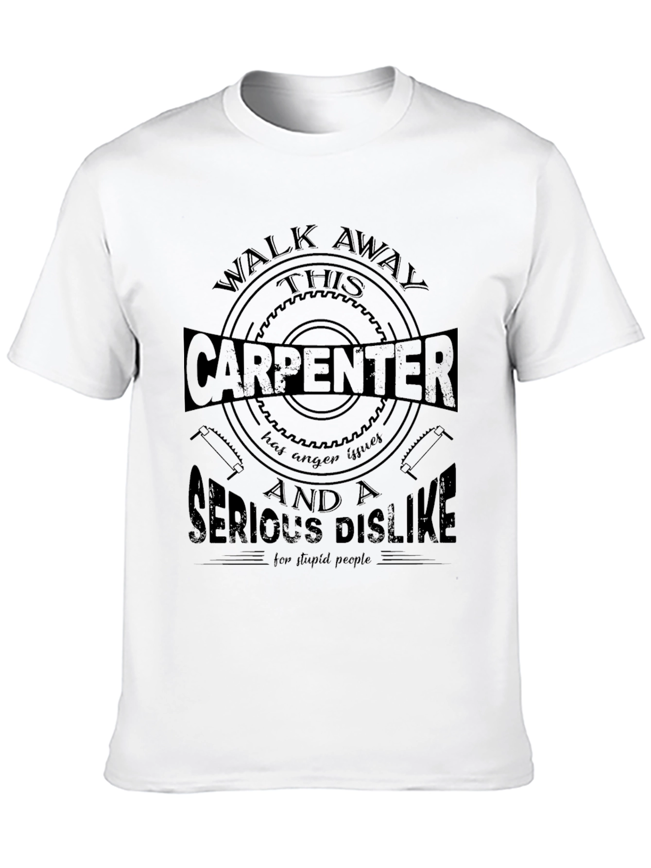 Carpenter Anger Issues Graphic Tee - Black Cotton Blend