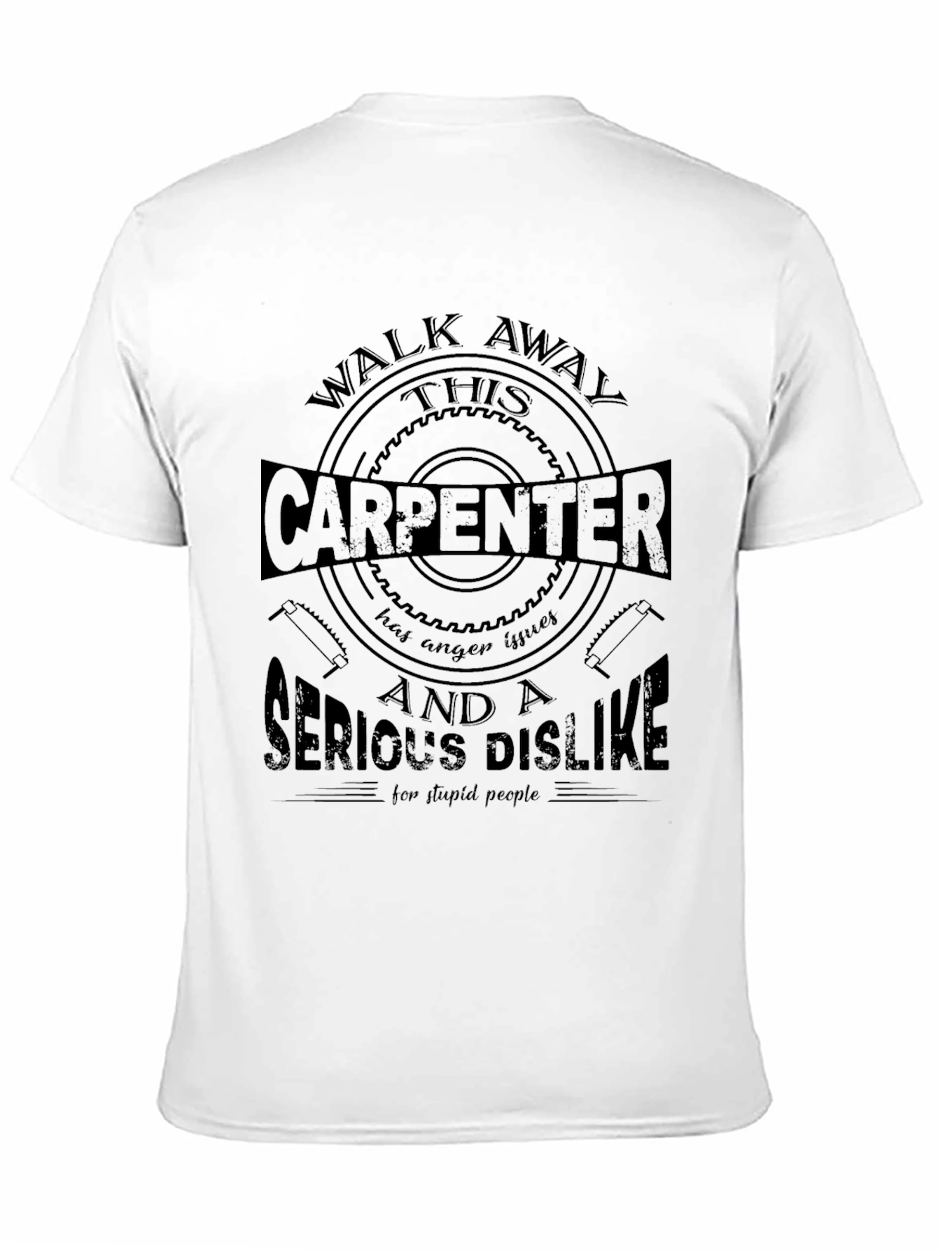 Carpenter Anger Issues Graphic Tee - Black Cotton Blend