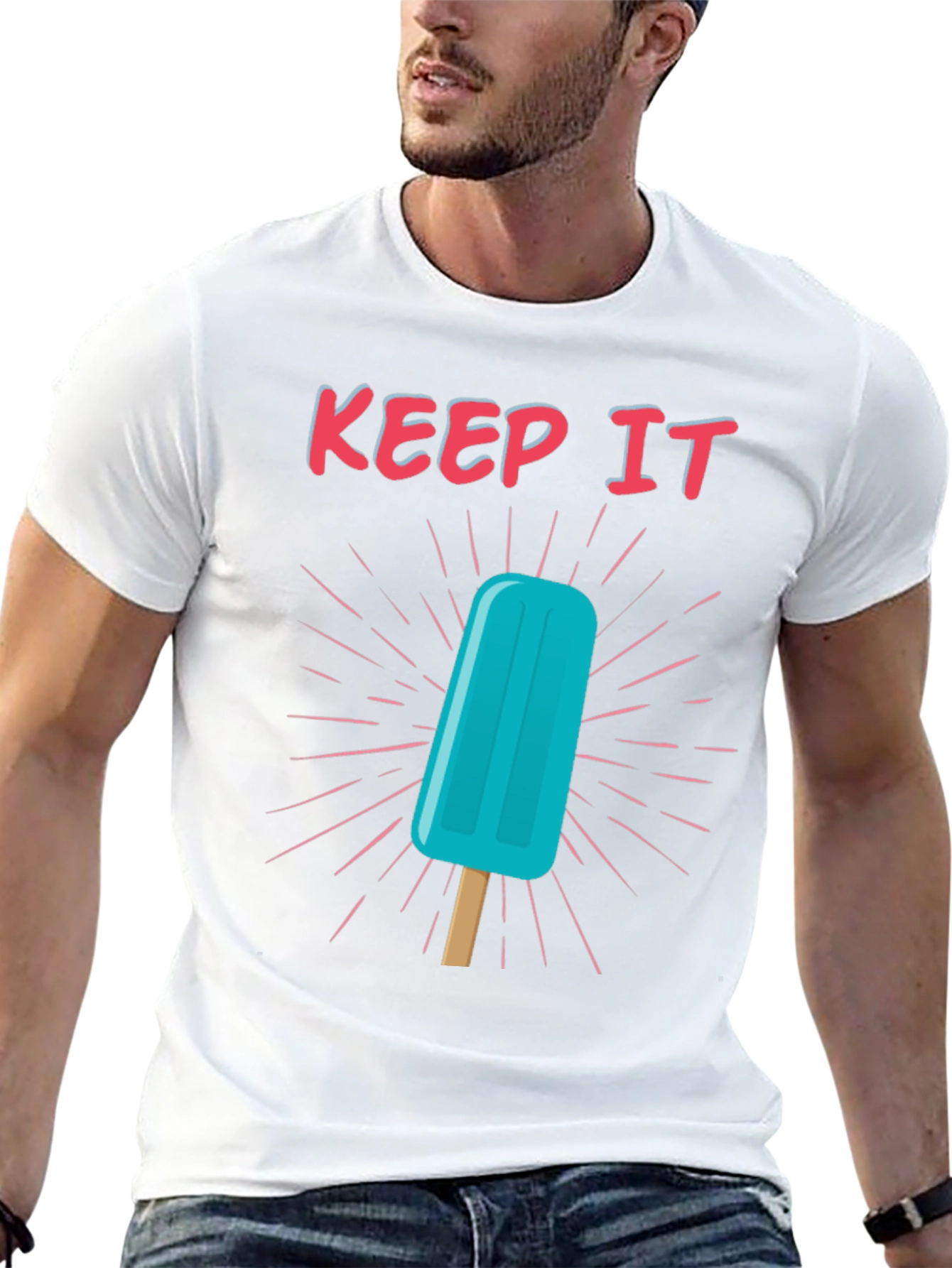 Keep It Cool Popsicle Graphic Tee - Black