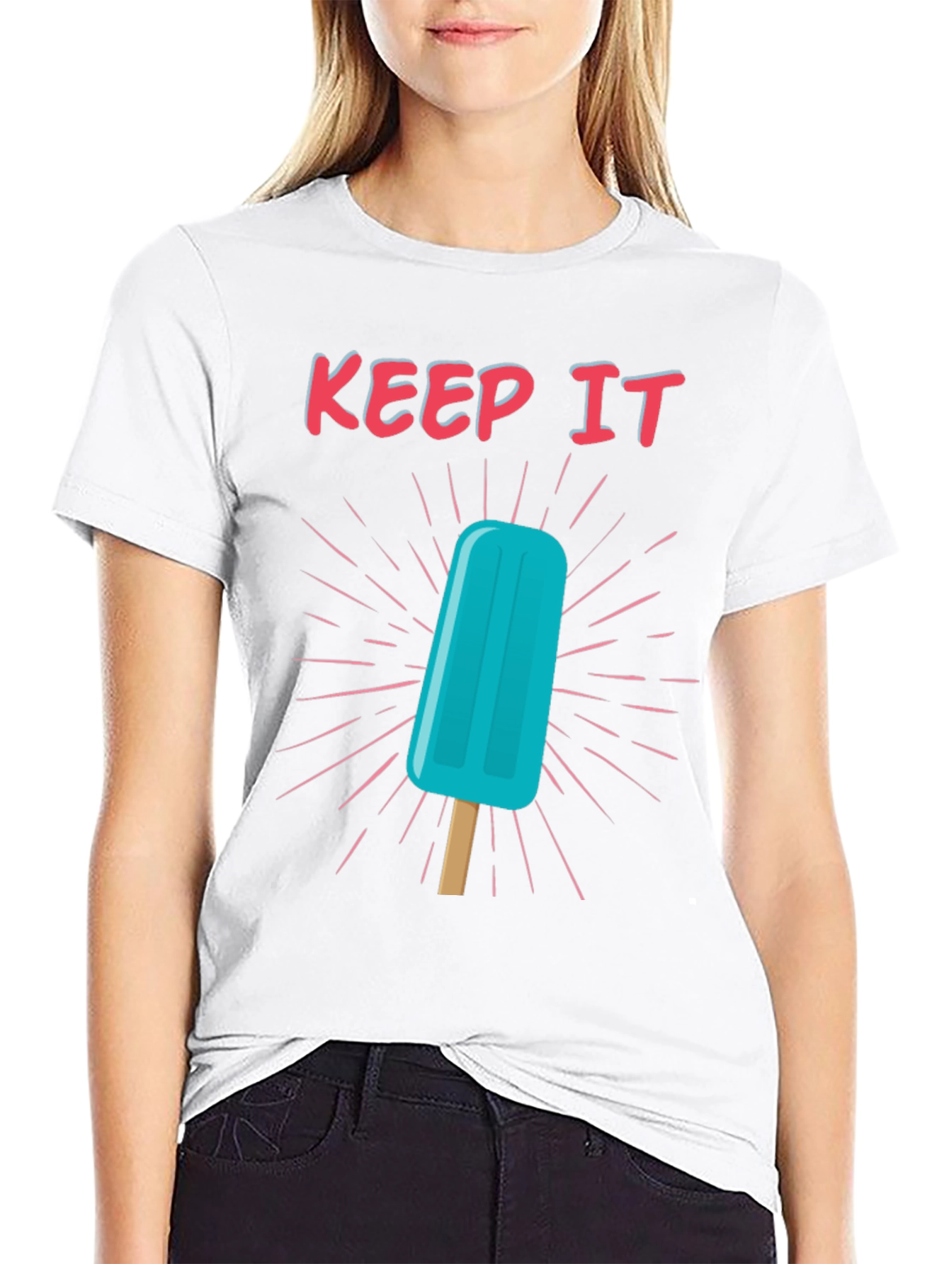 Keep It Cool Popsicle Graphic Tee - Black