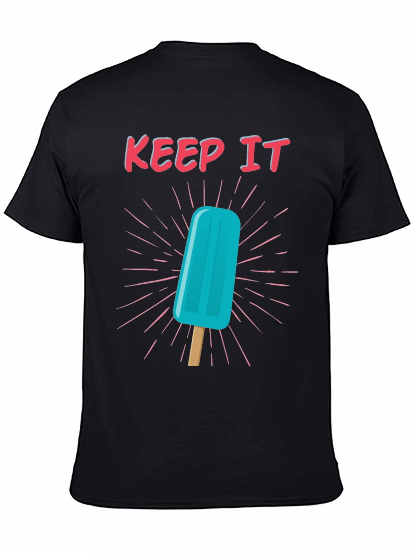 Keep It Cool Popsicle Graphic Tee - Black