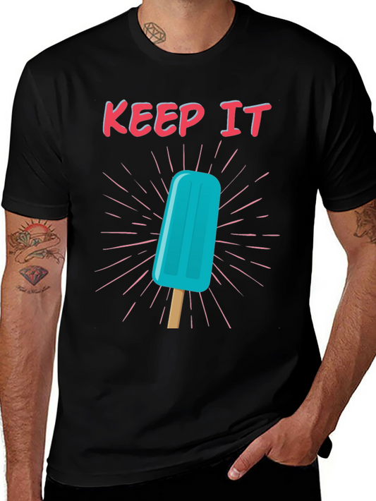 Keep It Cool Popsicle Graphic Tee - Black