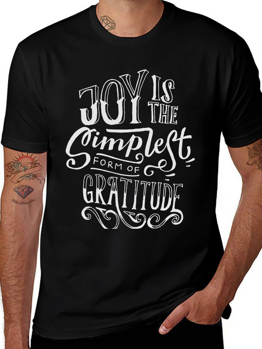 Joy is Gratitude T-Shirt - Stylish Graphic Tee