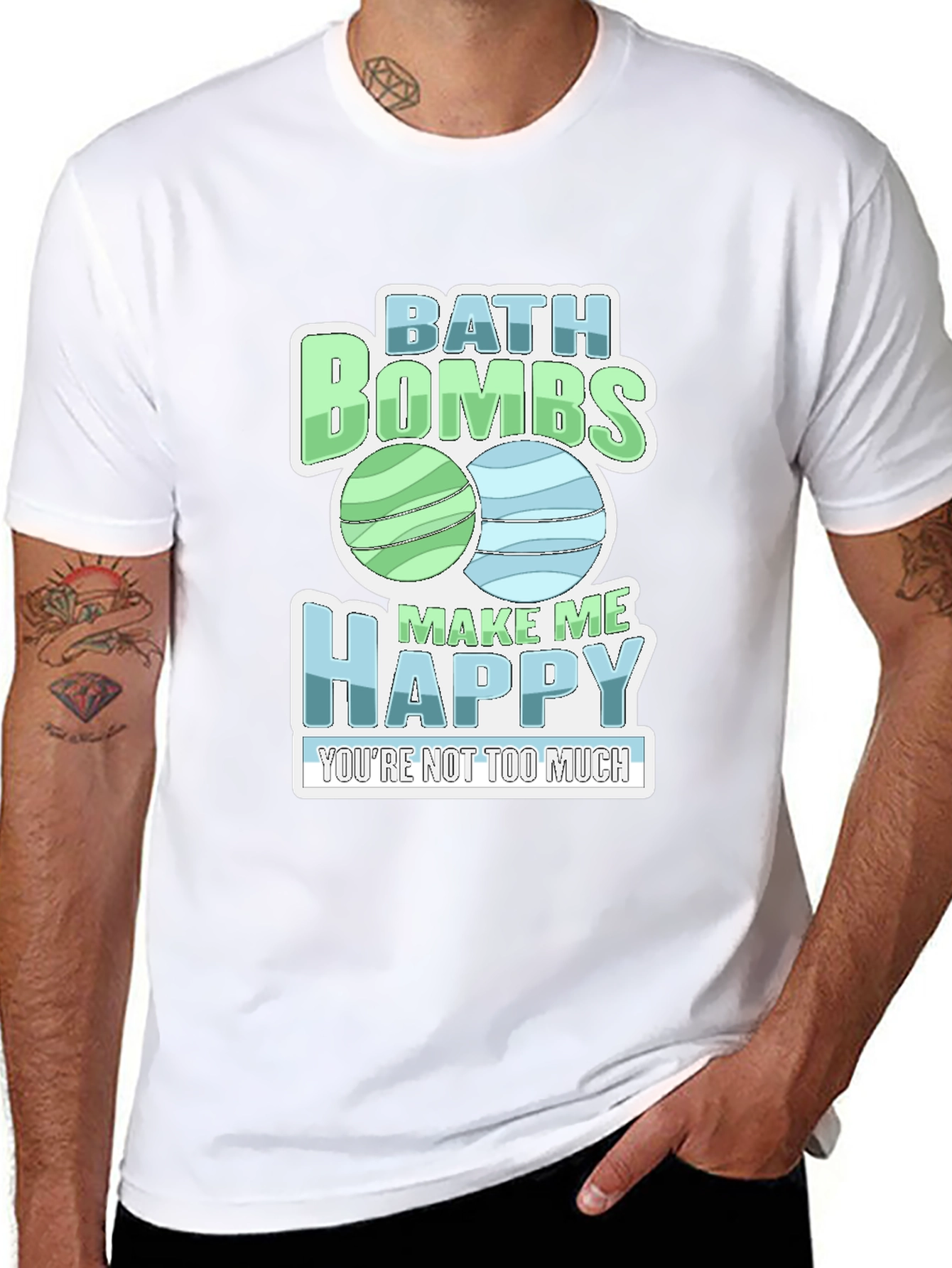 Bath Bombs Make Me Happy Graphic Tee