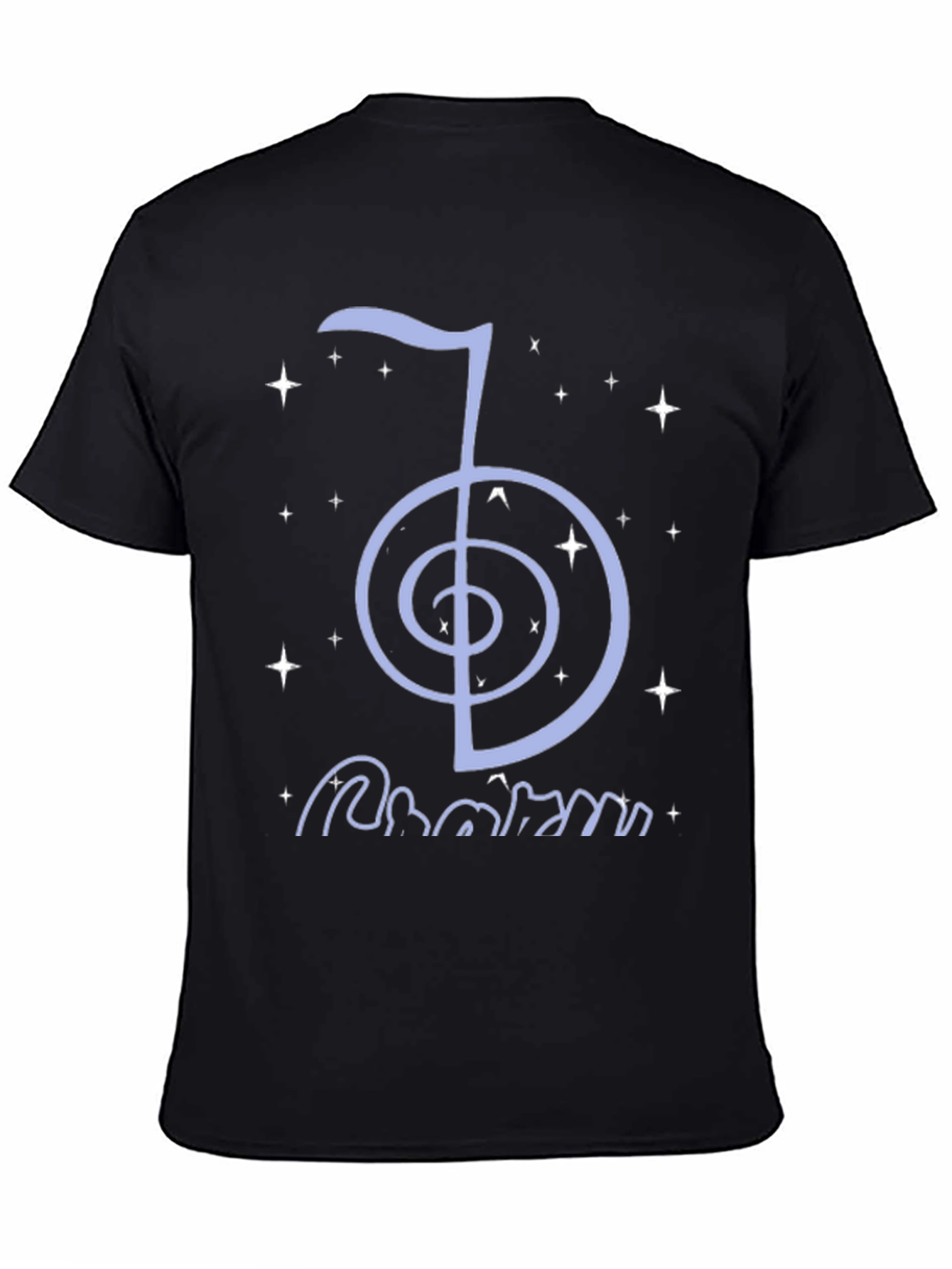 Reiki Symbol T-Shirt - Black Cotton Spiritual Tee