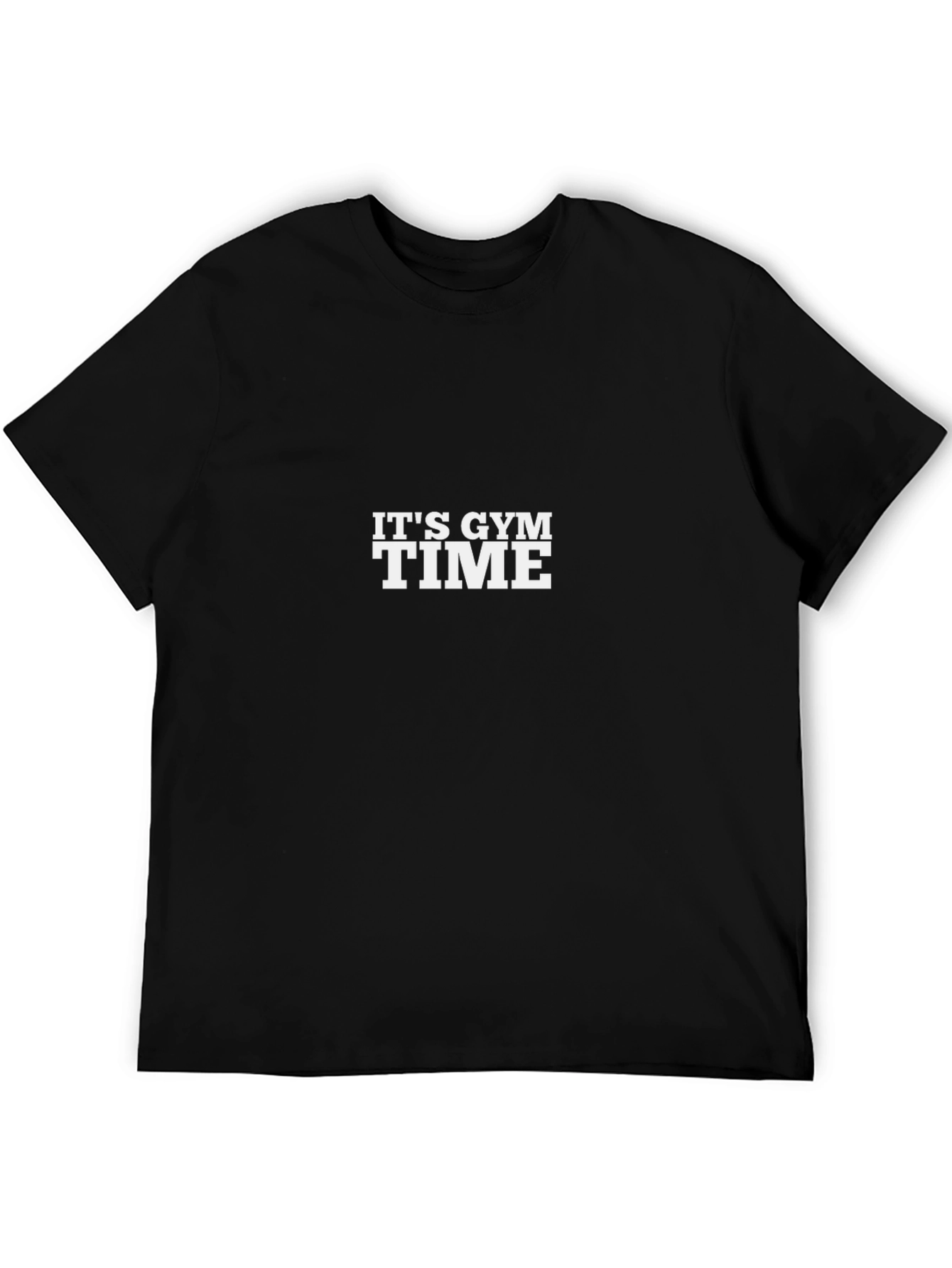 Its Gym Time Black T-Shirt