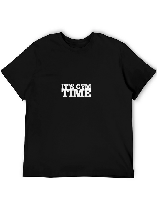 Its Gym Time Black T-Shirt