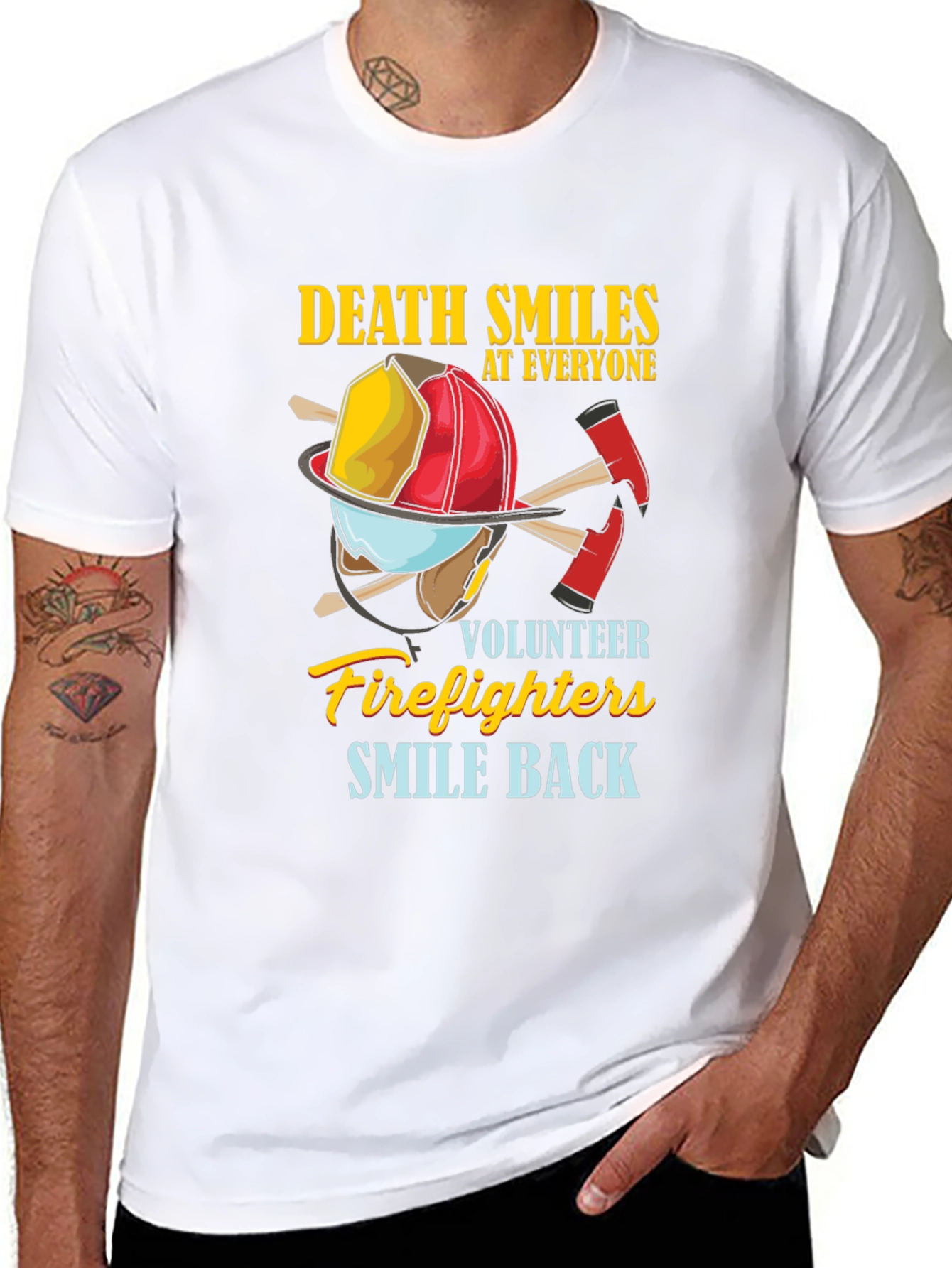 Firefighter Volunteer Graphic T-Shirt