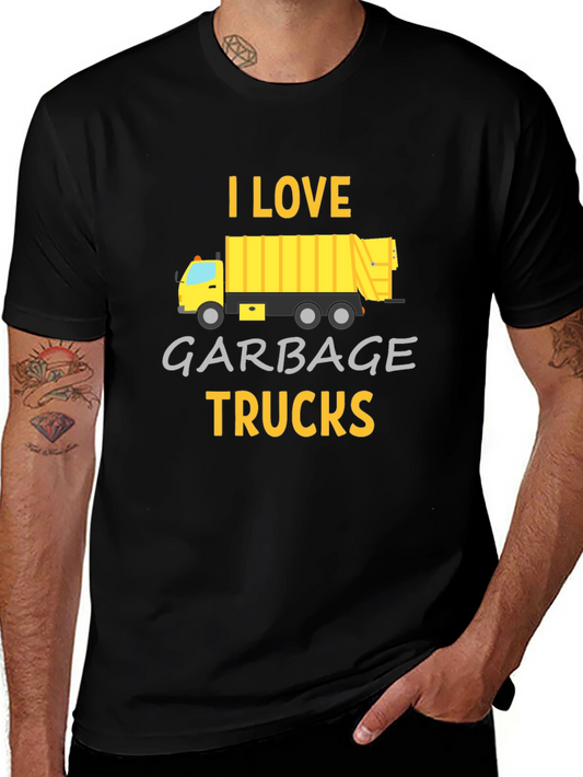 I Love Garbage Trucks T-Shirt