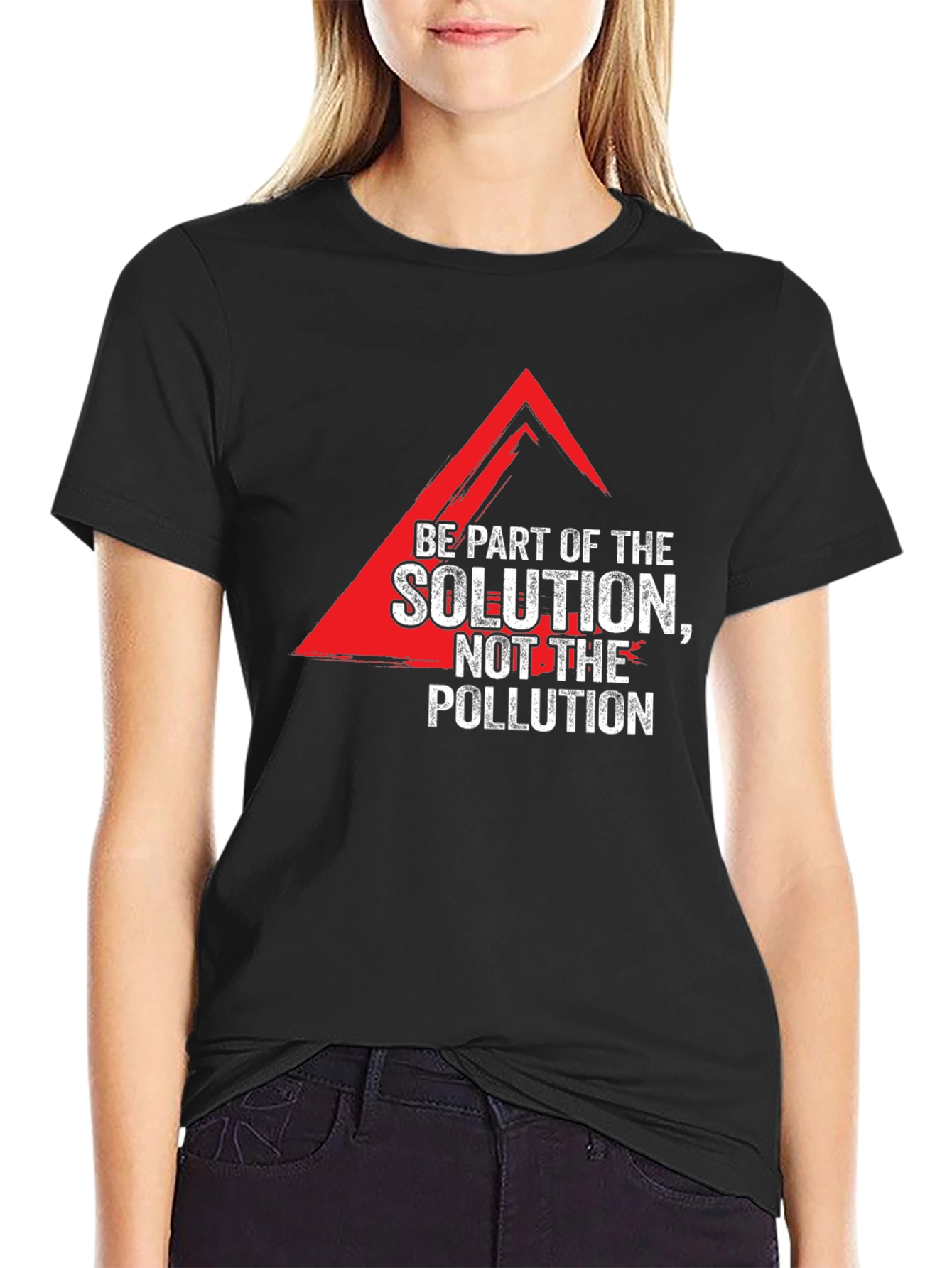 Solution Not Pollution Graphic Tee