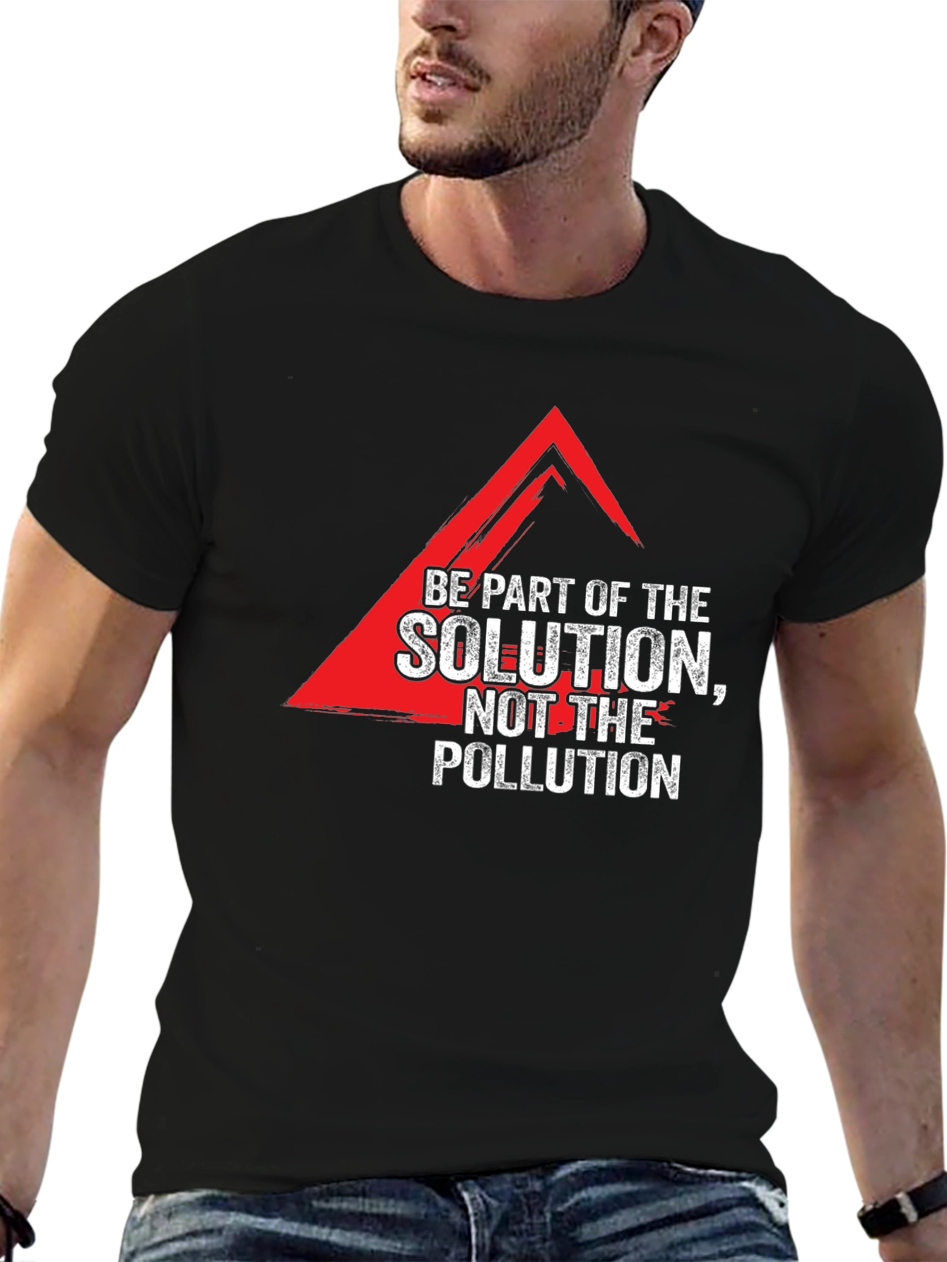 Solution Not Pollution Graphic Tee