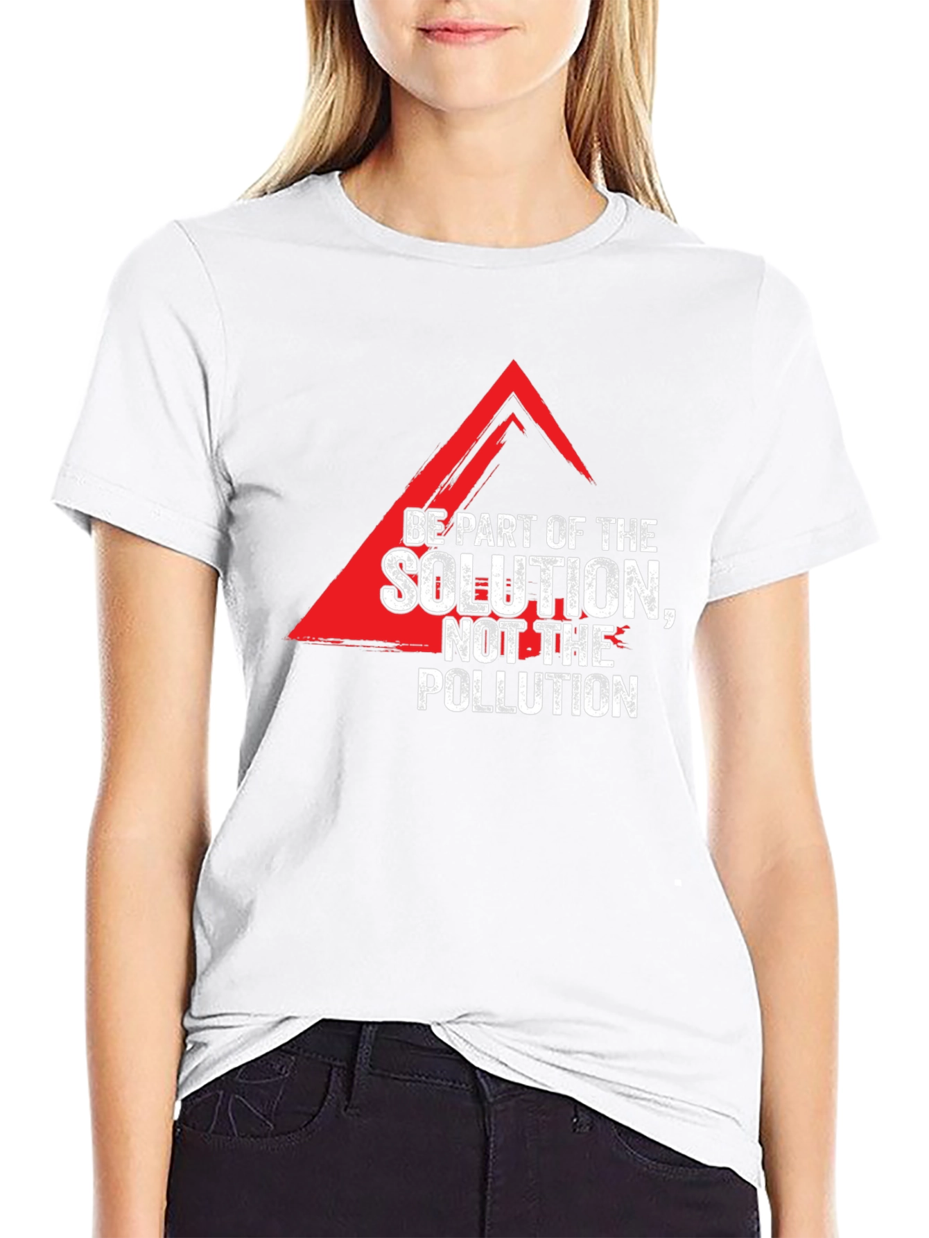 Solution Not Pollution Graphic Tee
